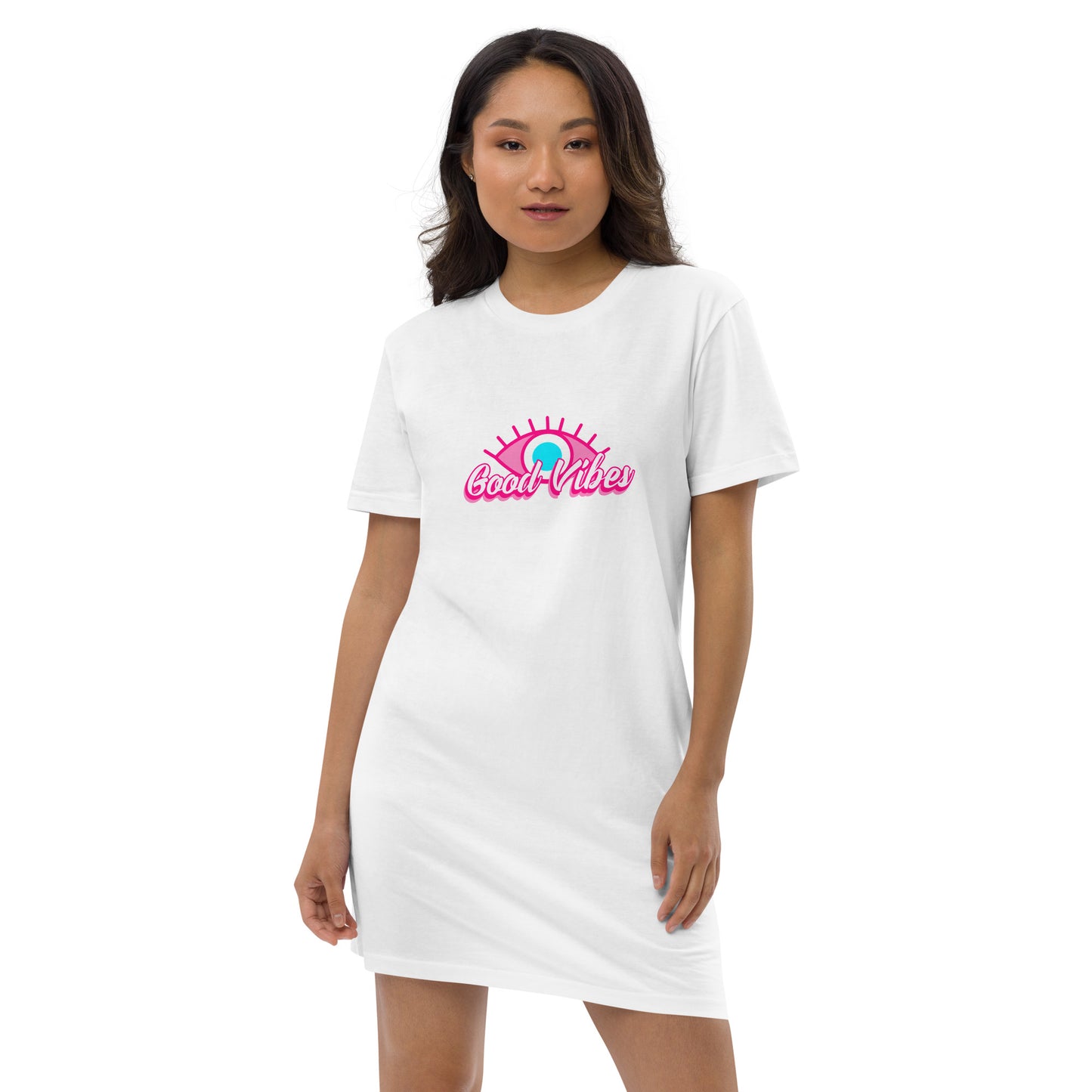 Pinky Vibes© Organic cotton t-shirt dress