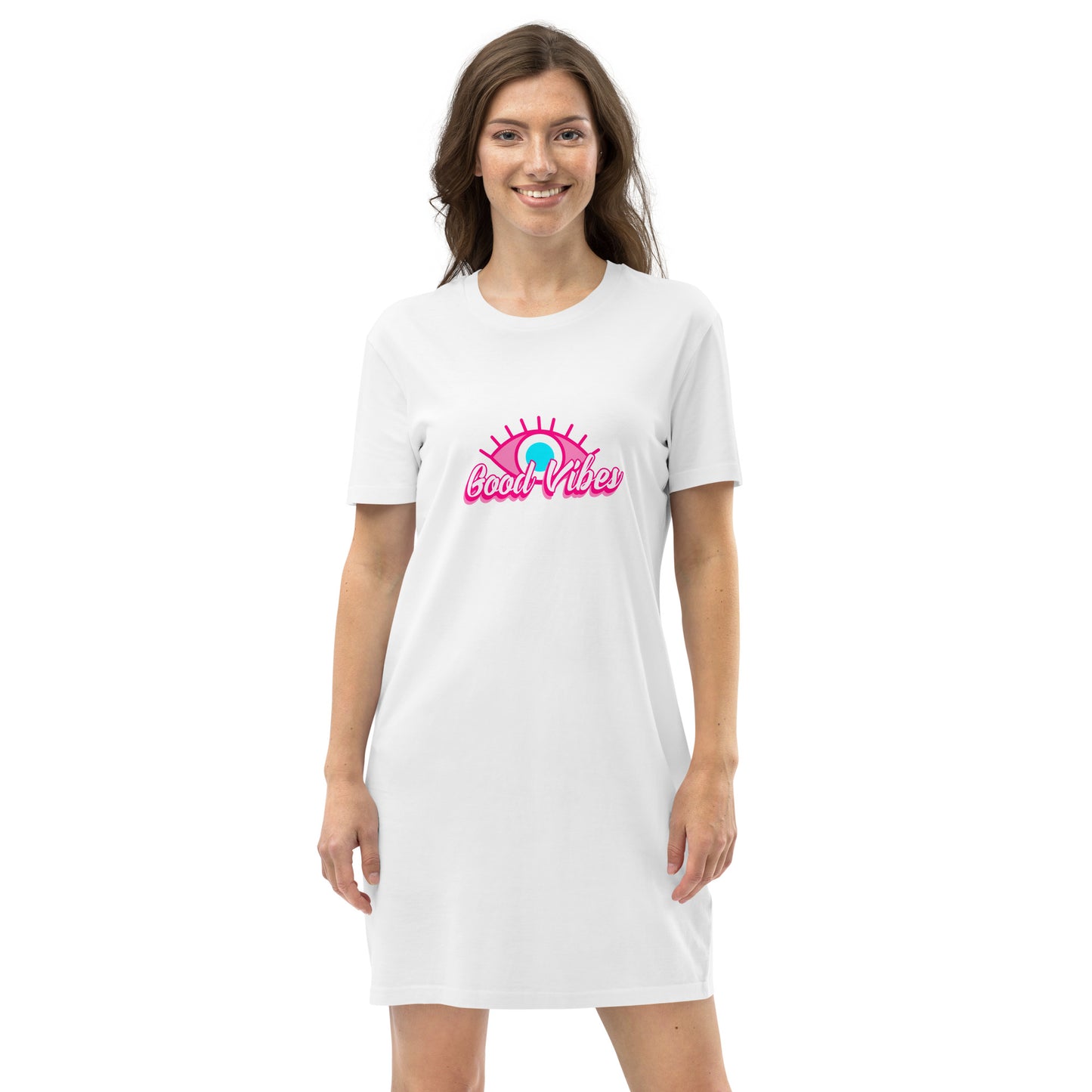 Pinky Vibes© Organic cotton t-shirt dress