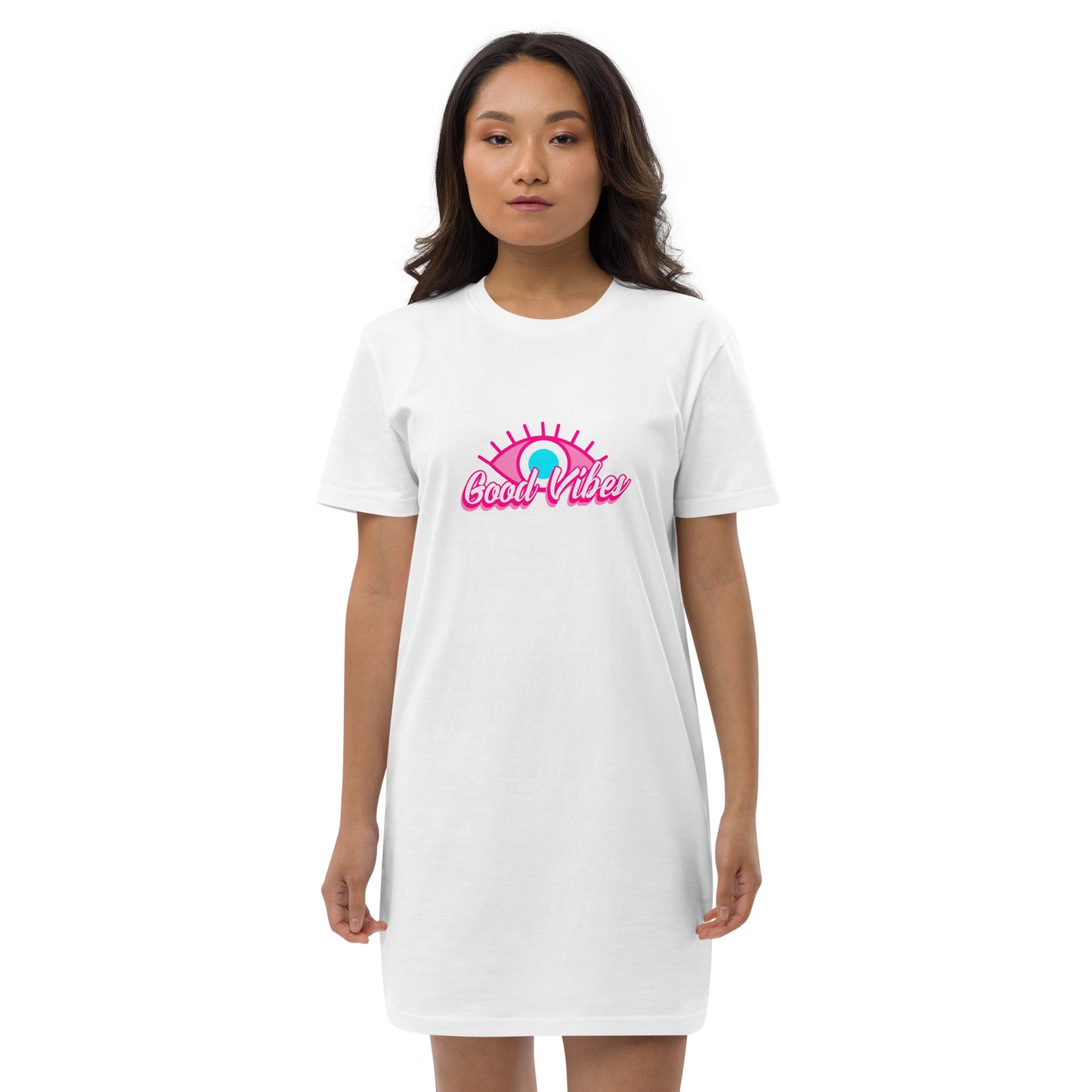 Pinky Vibes© Organic cotton t-shirt dress