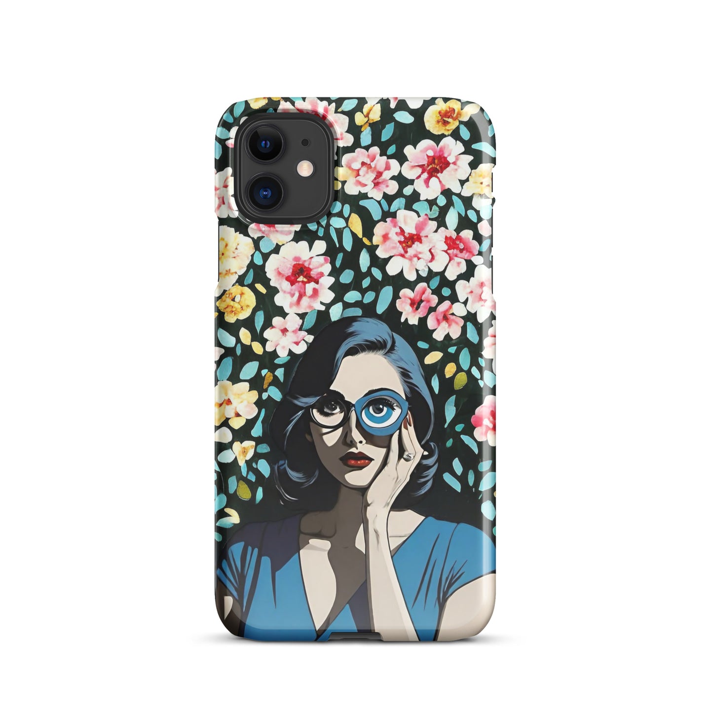 Floral Empower Women Eye Snap case for iPhone®