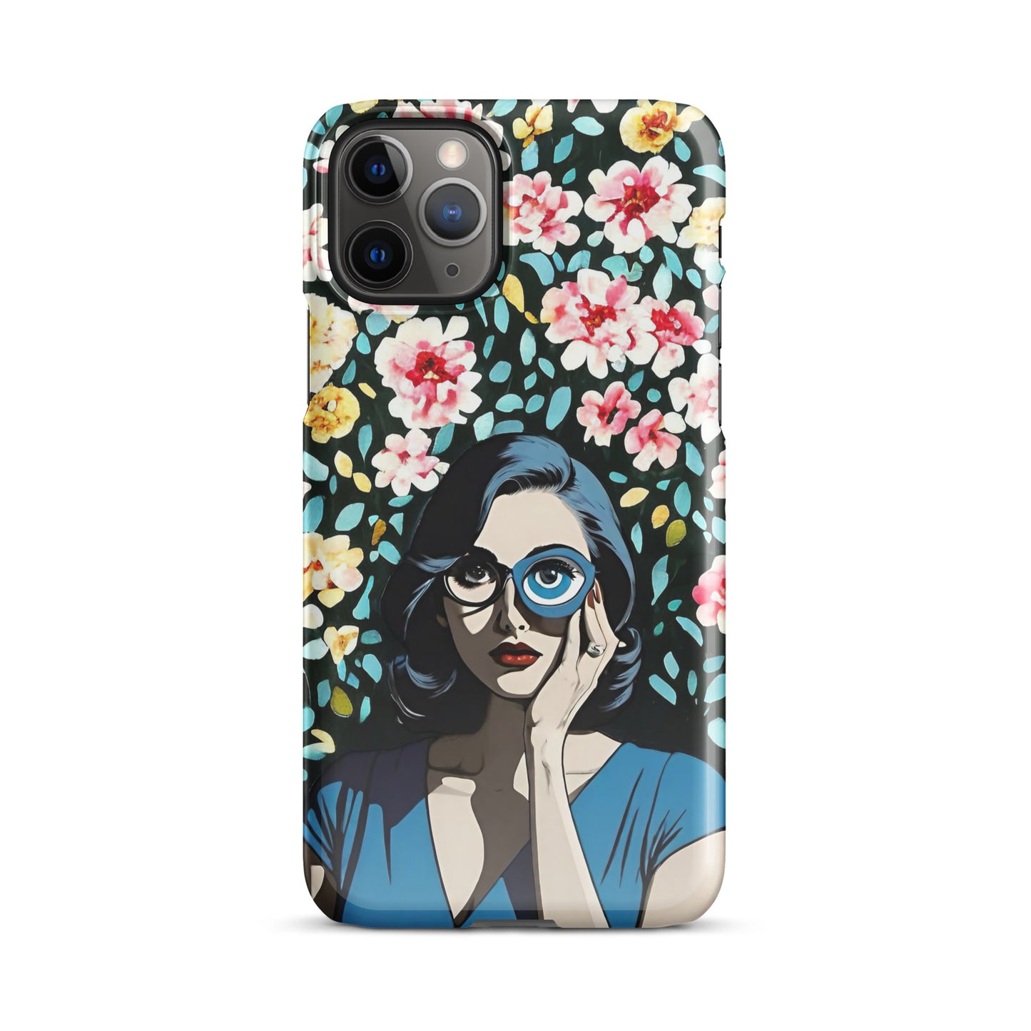 Floral Empower Women Eye Snap case for iPhone®