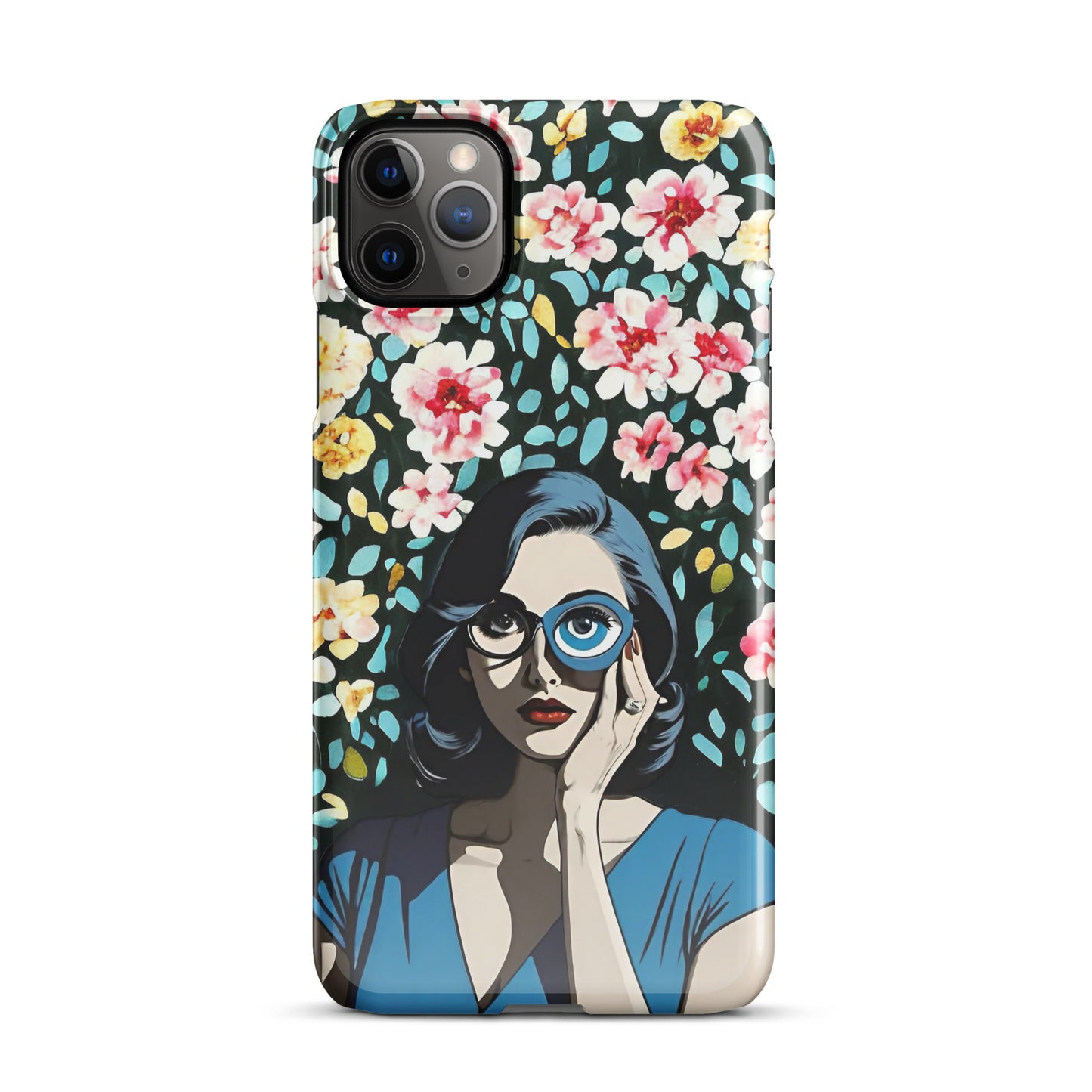 Floral Empower Women Eye Snap case for iPhone®