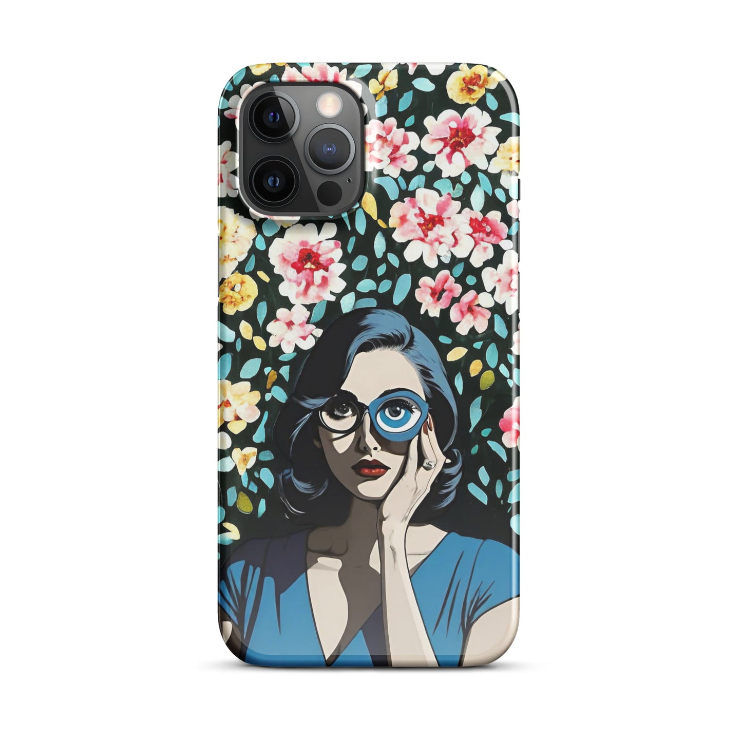 Floral Empower Women Eye Snap case for iPhone®