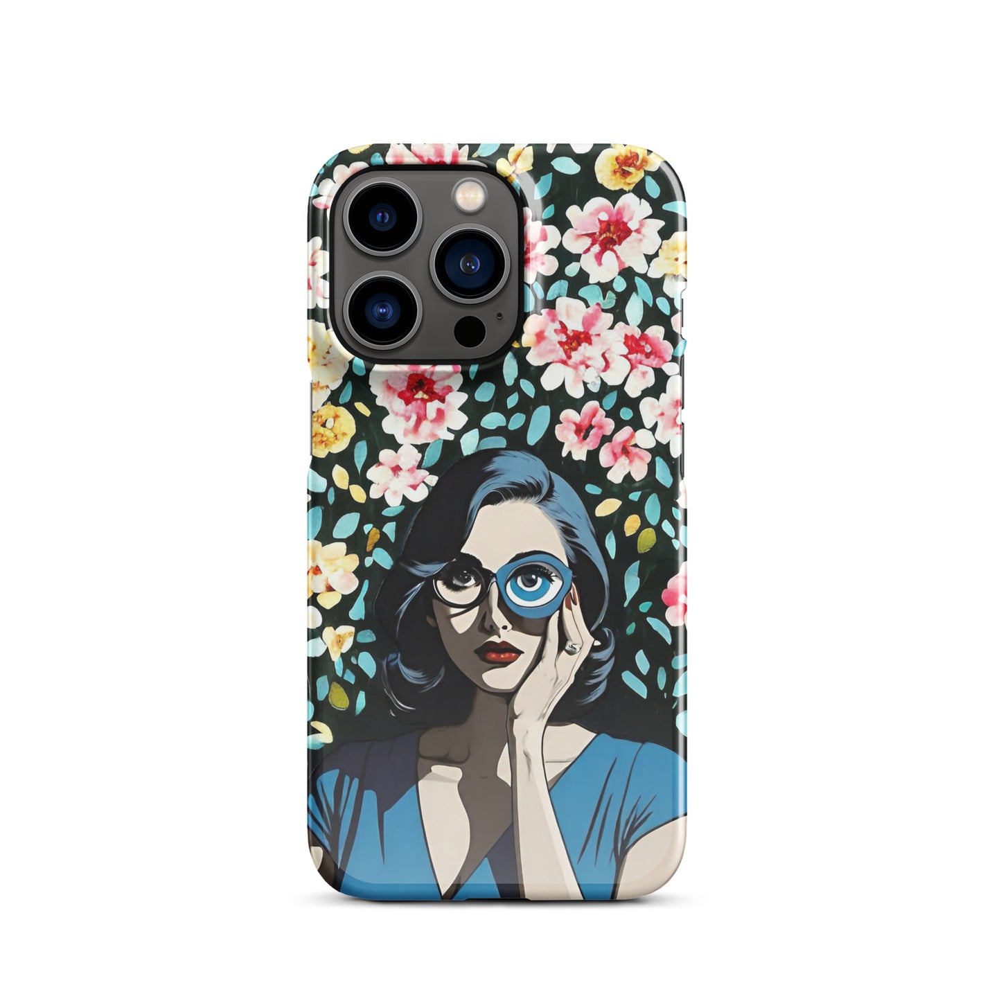 Floral Empower Women Eye Snap case for iPhone®