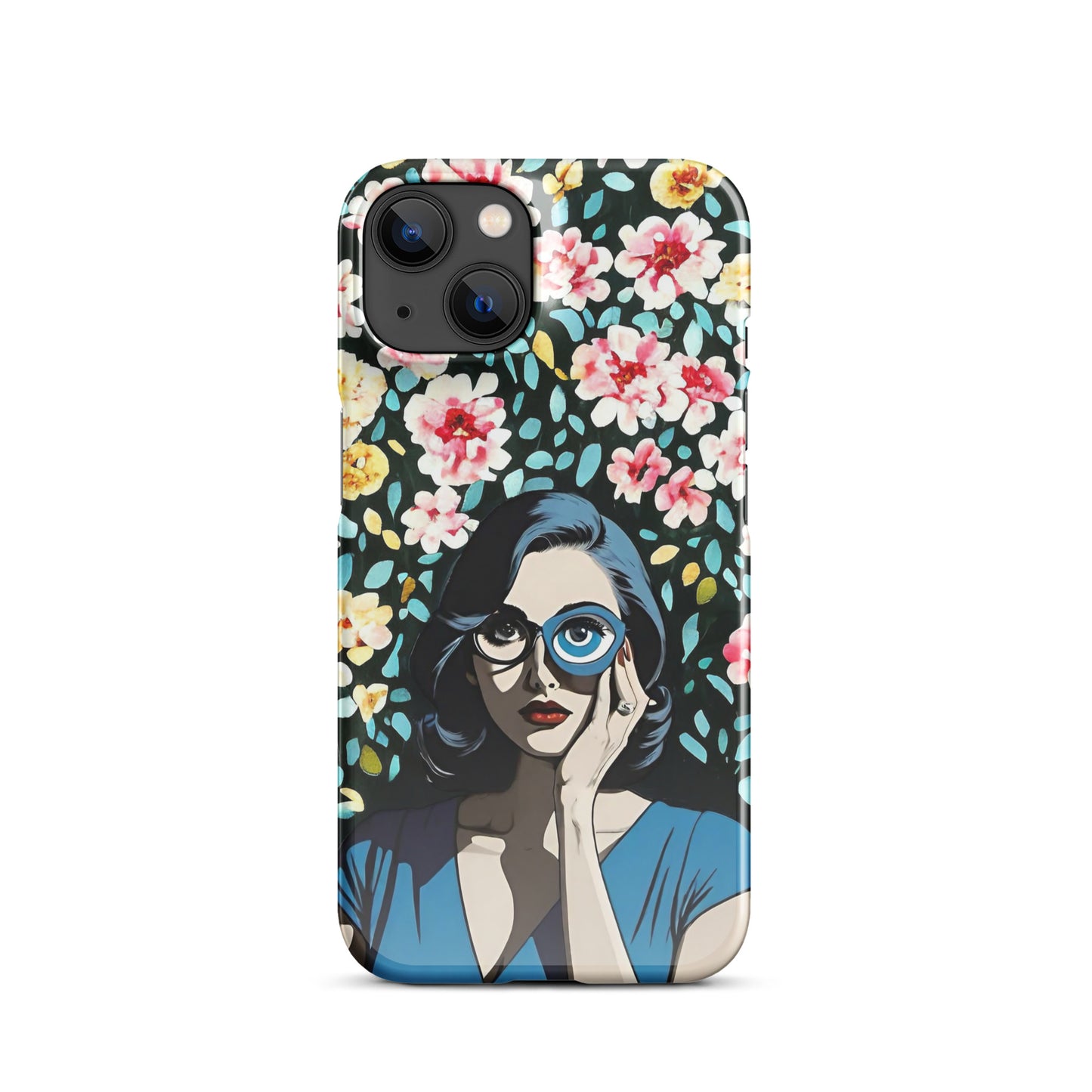 Floral Empower Women Eye Snap case for iPhone®