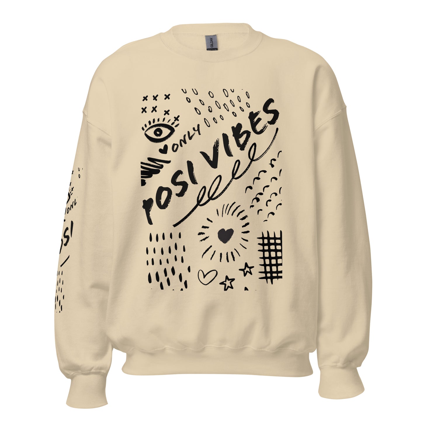 Posi Vibes Grafiti Unisex Sweatshirt