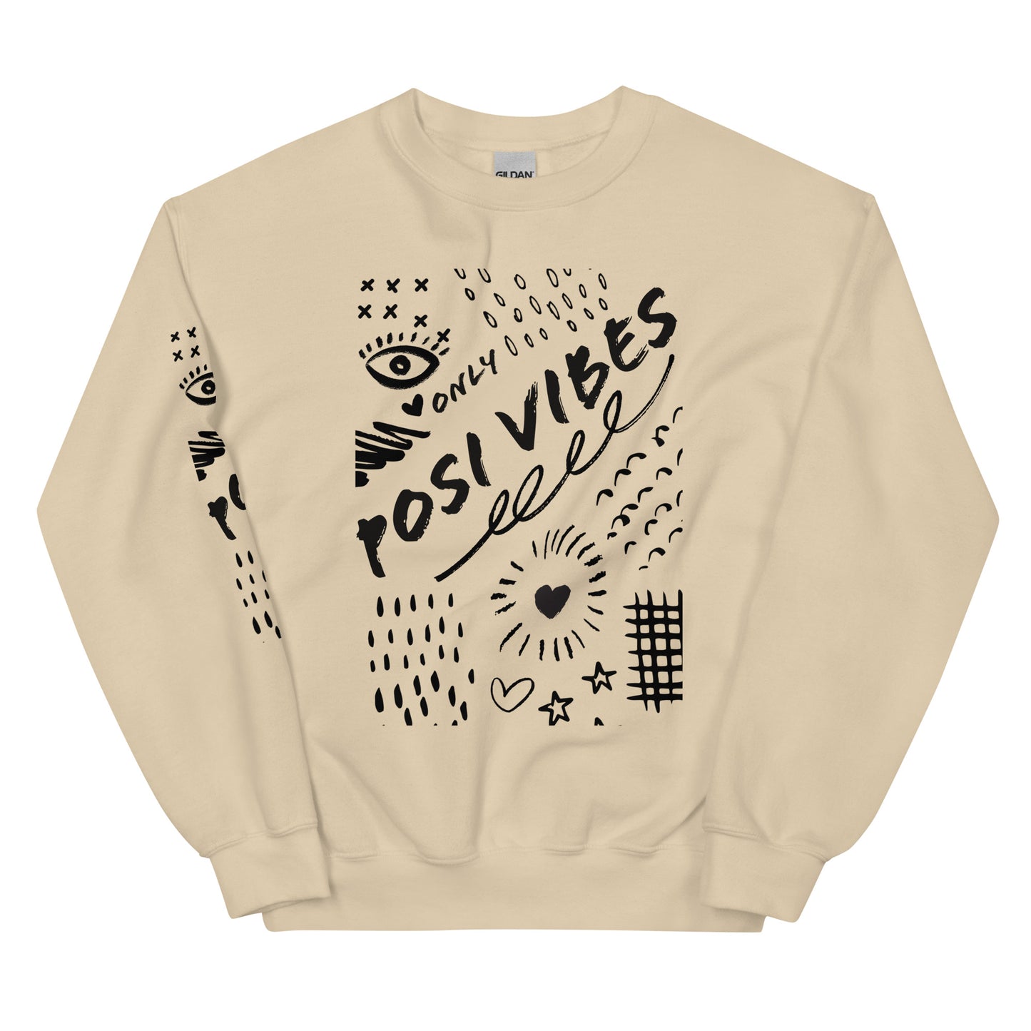 Posi Vibes Grafiti Unisex Sweatshirt