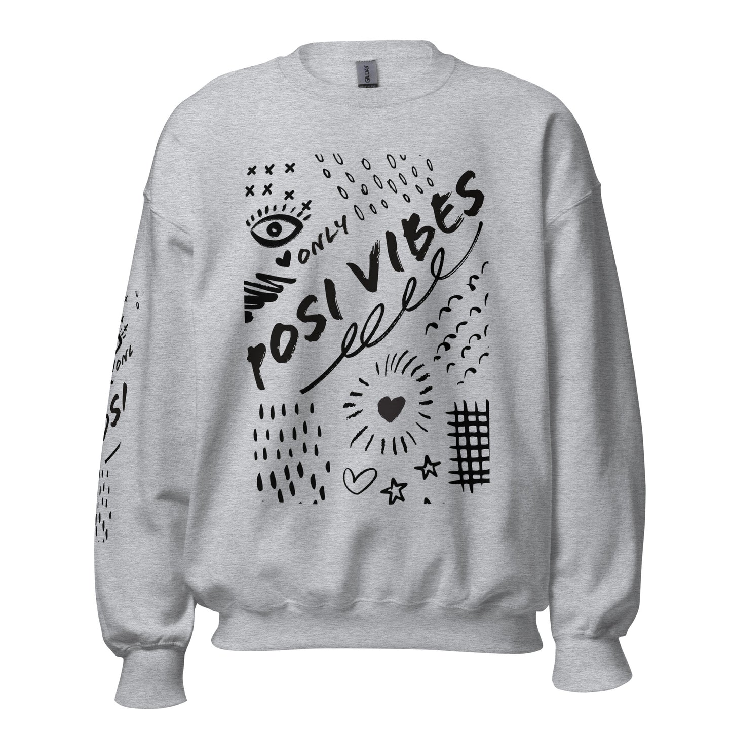 Posi Vibes Grafiti Unisex Sweatshirt