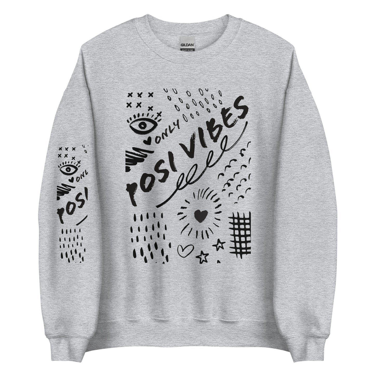 Posi Vibes Grafiti Unisex Sweatshirt