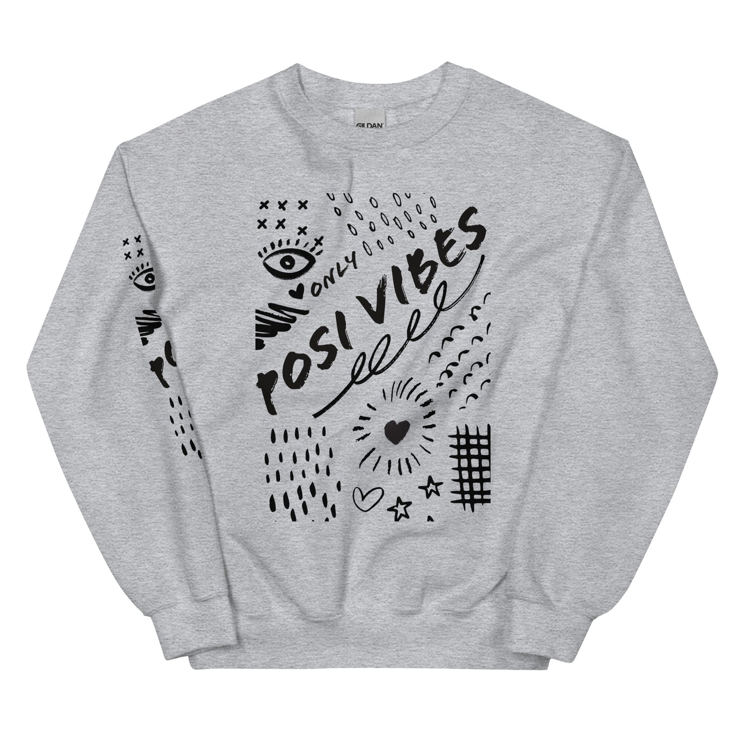 Posi Vibes Grafiti Unisex Sweatshirt