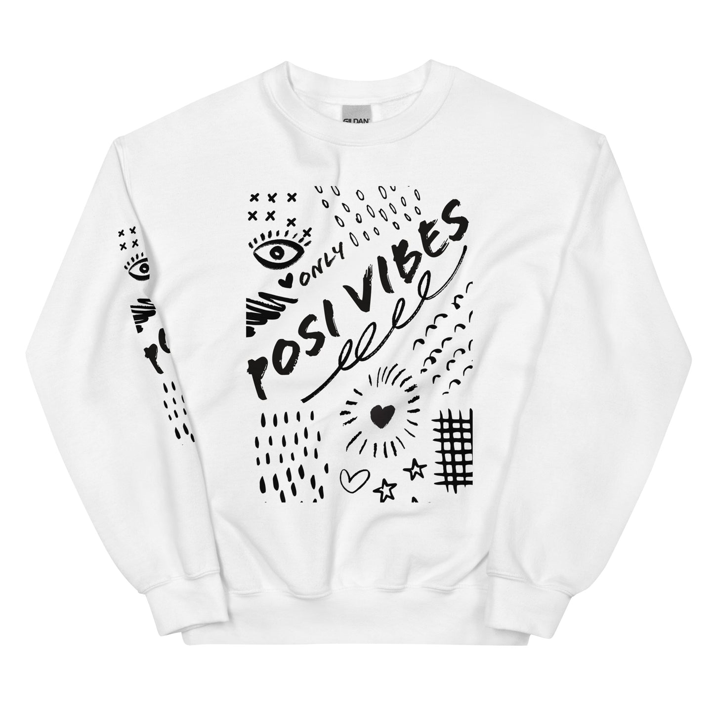 Posi Vibes Grafiti Unisex Sweatshirt