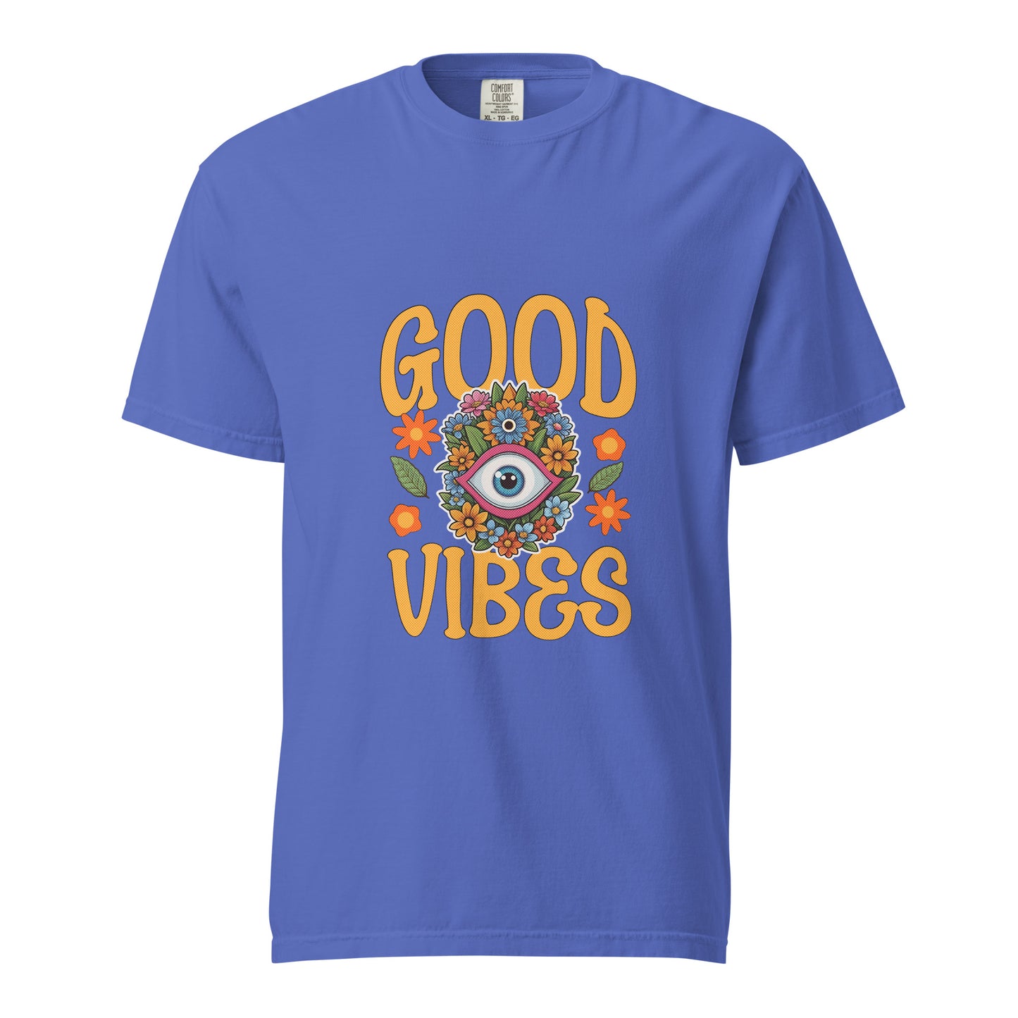 Good Vibes Spring Unisex garment-dyed heavyweight t-shirt