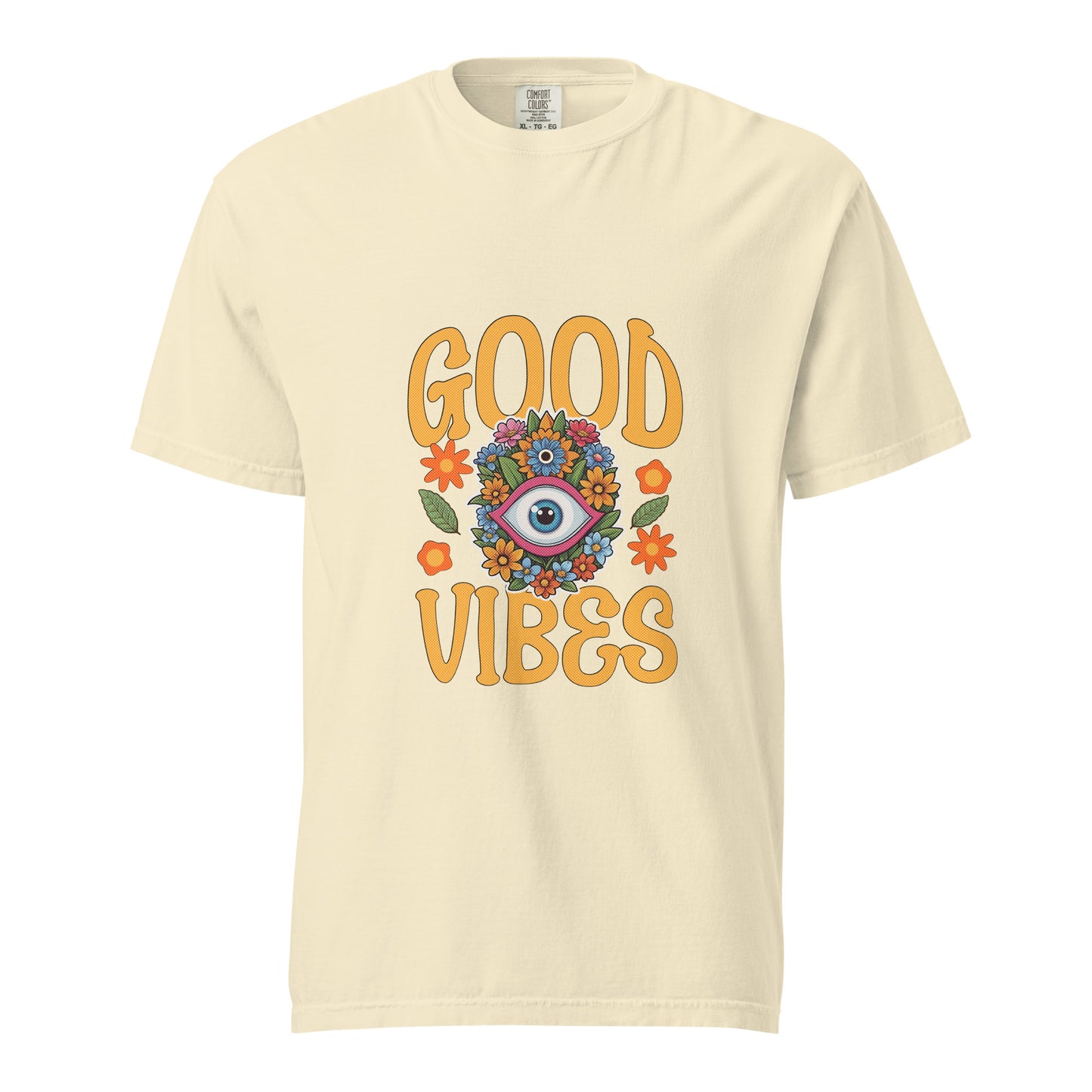 Good Vibes Spring Unisex garment-dyed heavyweight t-shirt