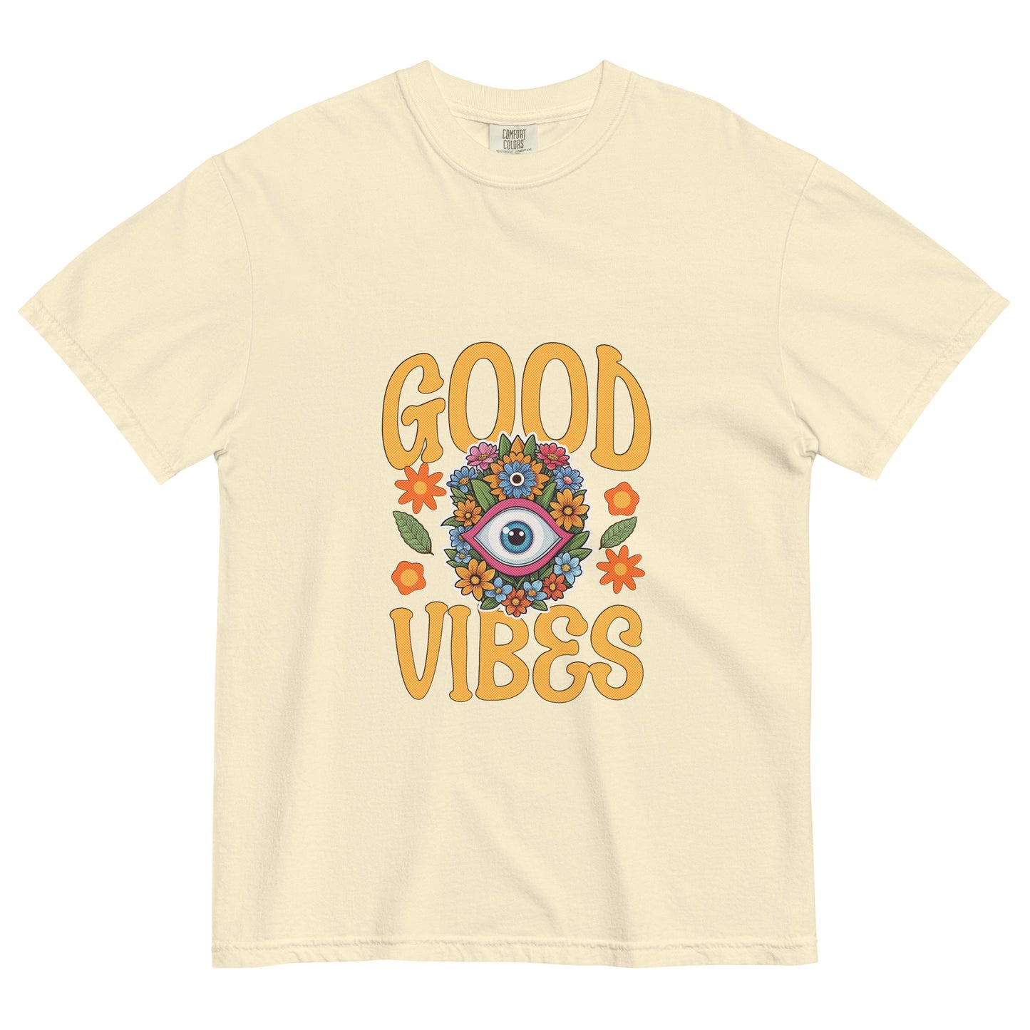 Good Vibes Spring Unisex garment-dyed heavyweight t-shirt