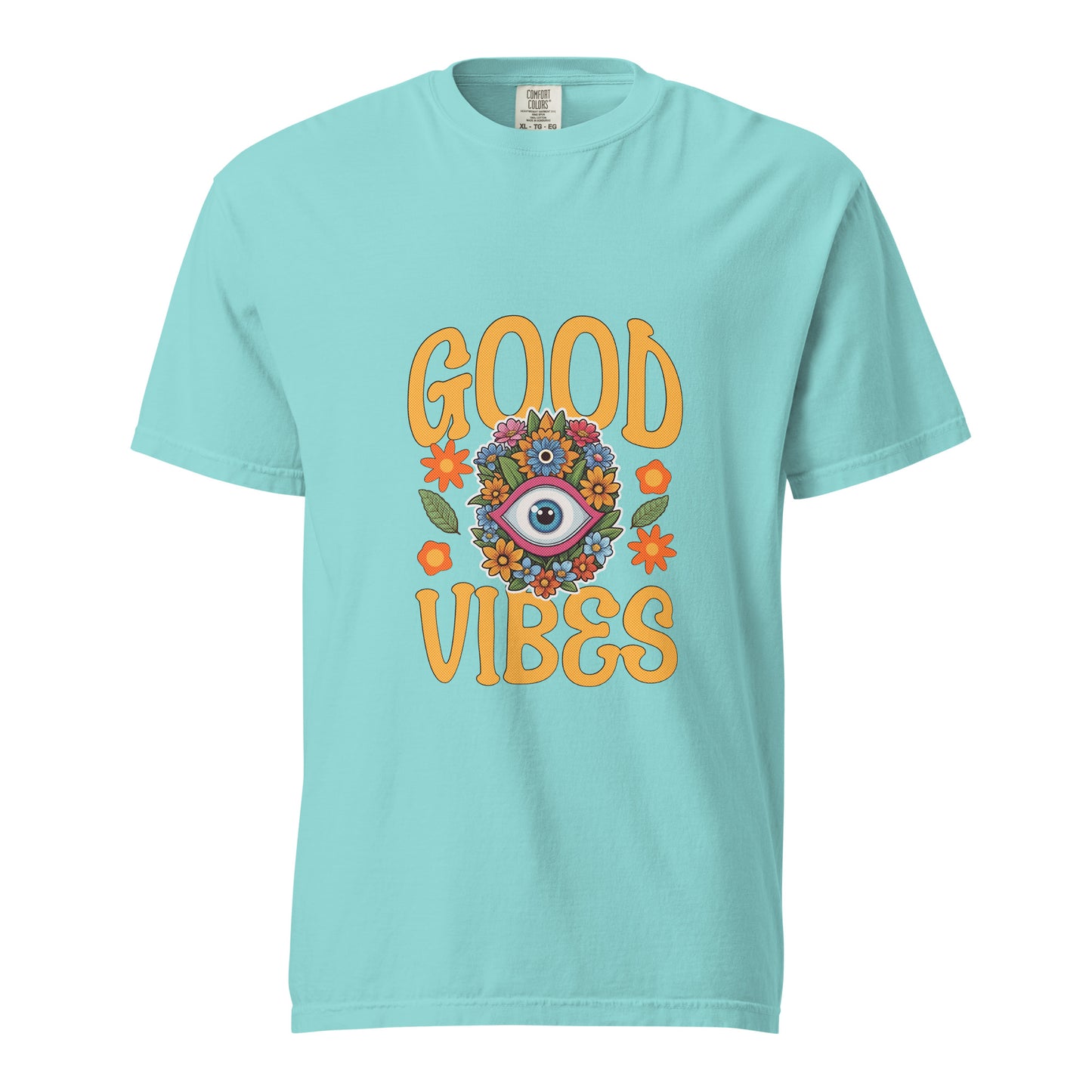 Good Vibes Spring Unisex garment-dyed heavyweight t-shirt