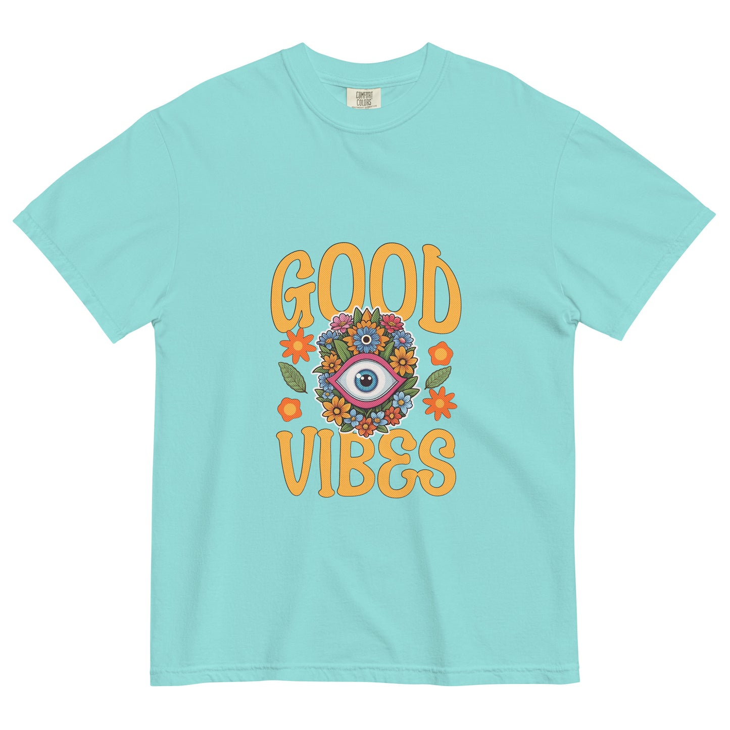 Good Vibes Spring Unisex garment-dyed heavyweight t-shirt