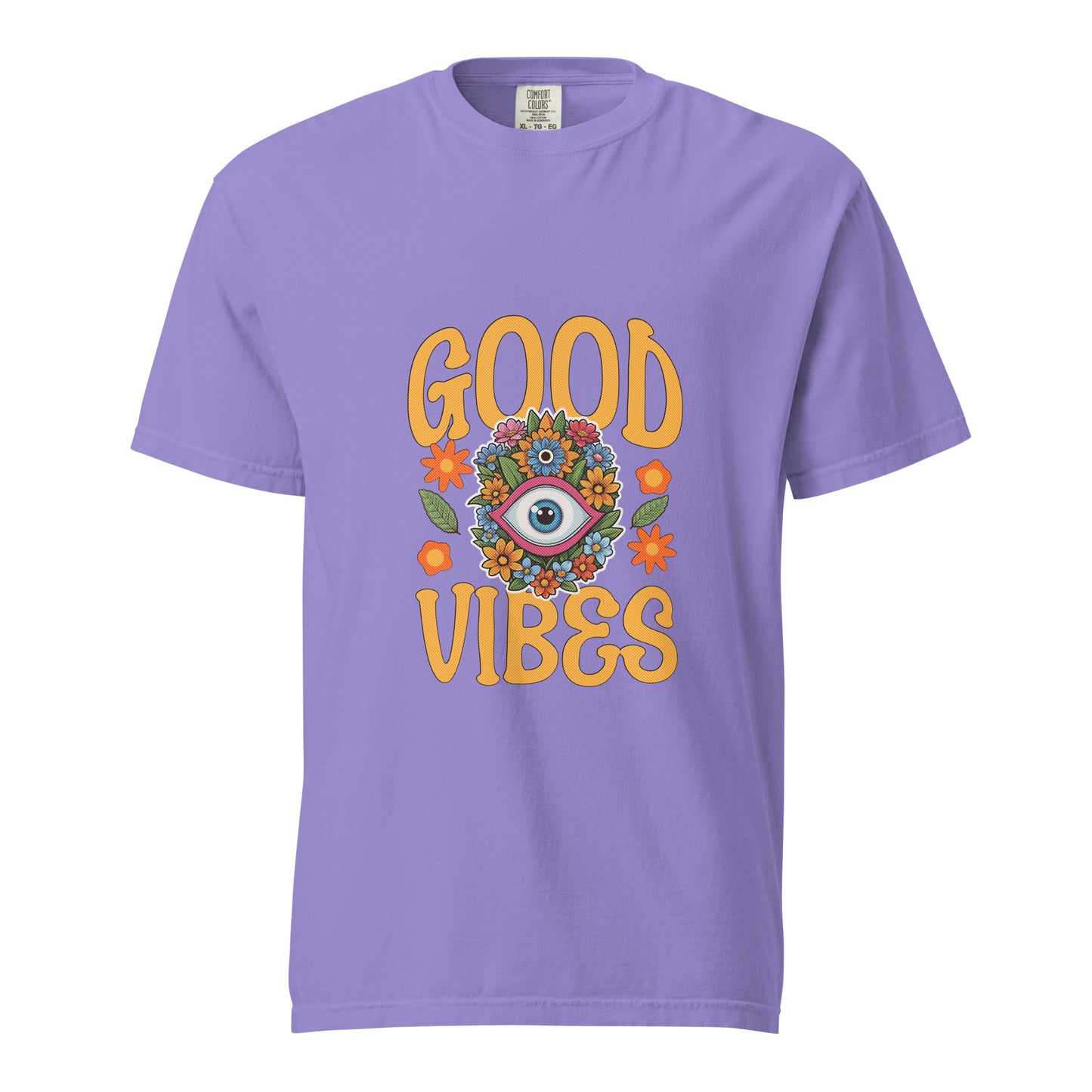 Good Vibes Spring Unisex garment-dyed heavyweight t-shirt