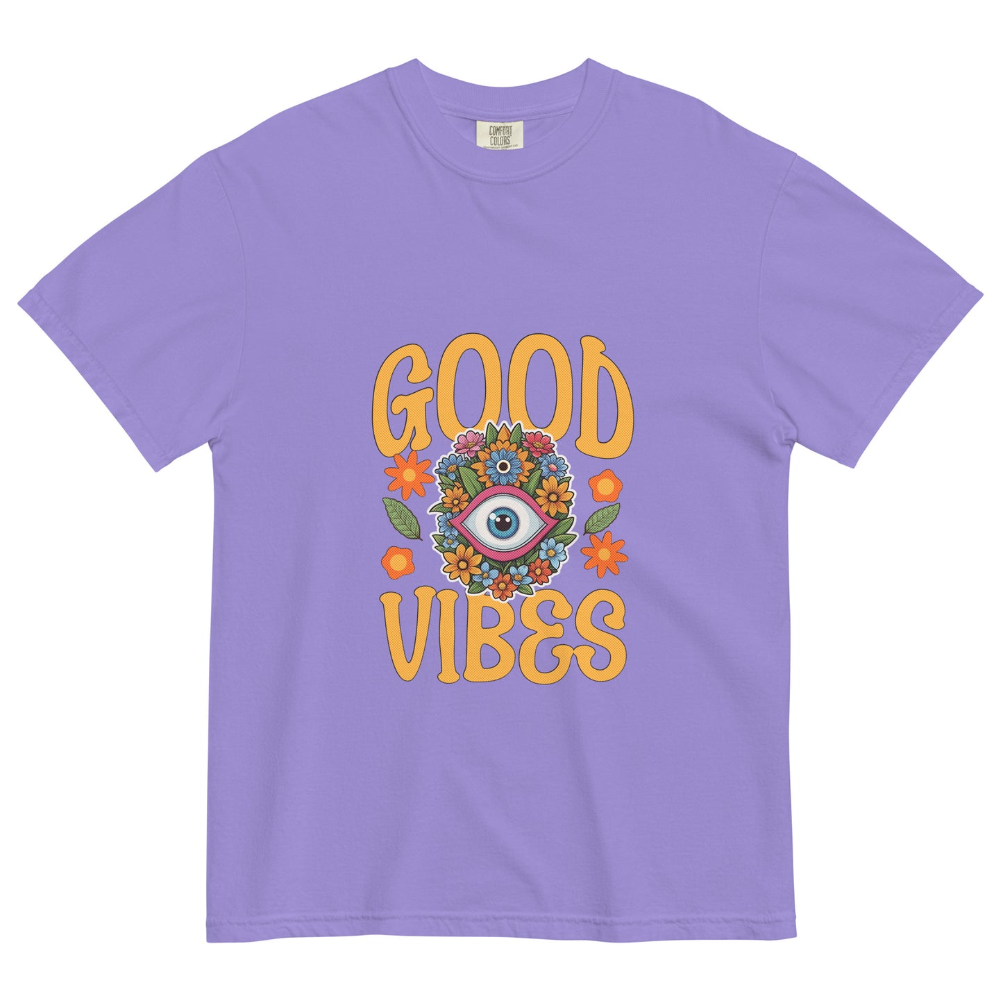 Good Vibes Spring Unisex garment-dyed heavyweight t-shirt