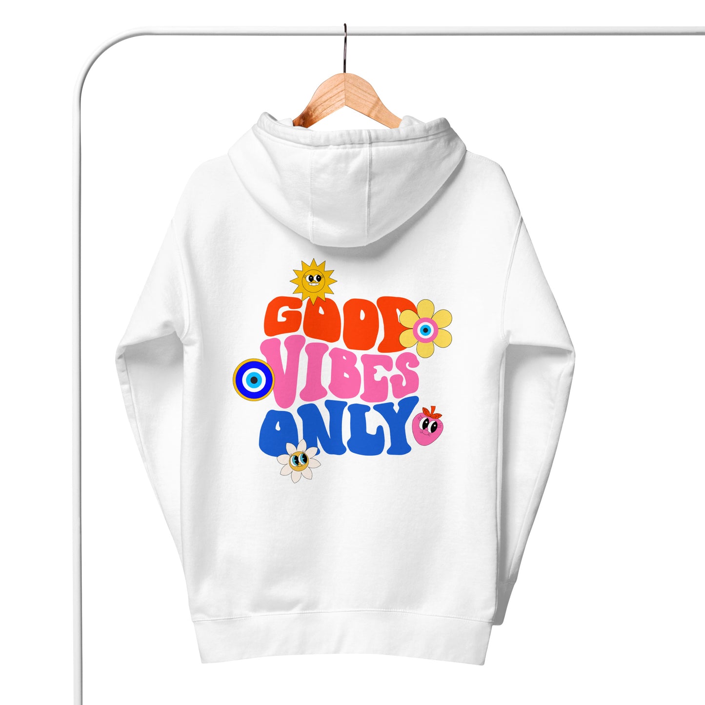 Good Vibes Only 60's Unisex Hoodie