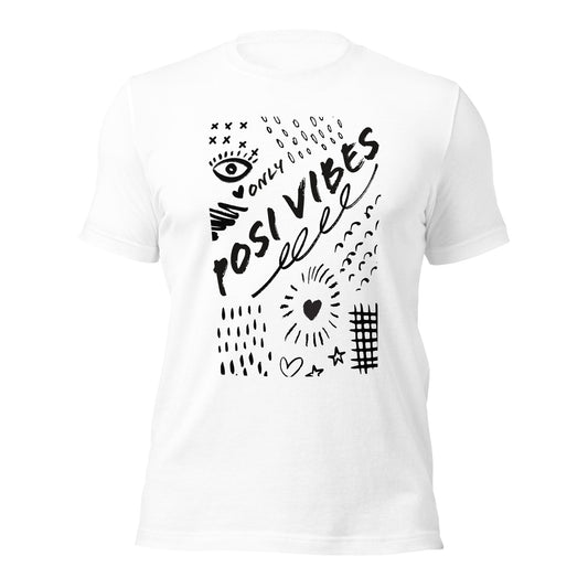 Posi Vibes Grafiti Unisex t-shirt