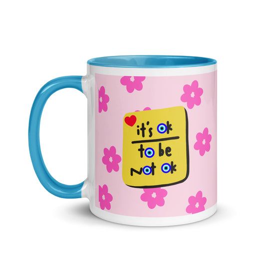 It's Ok Mug with Color Inside