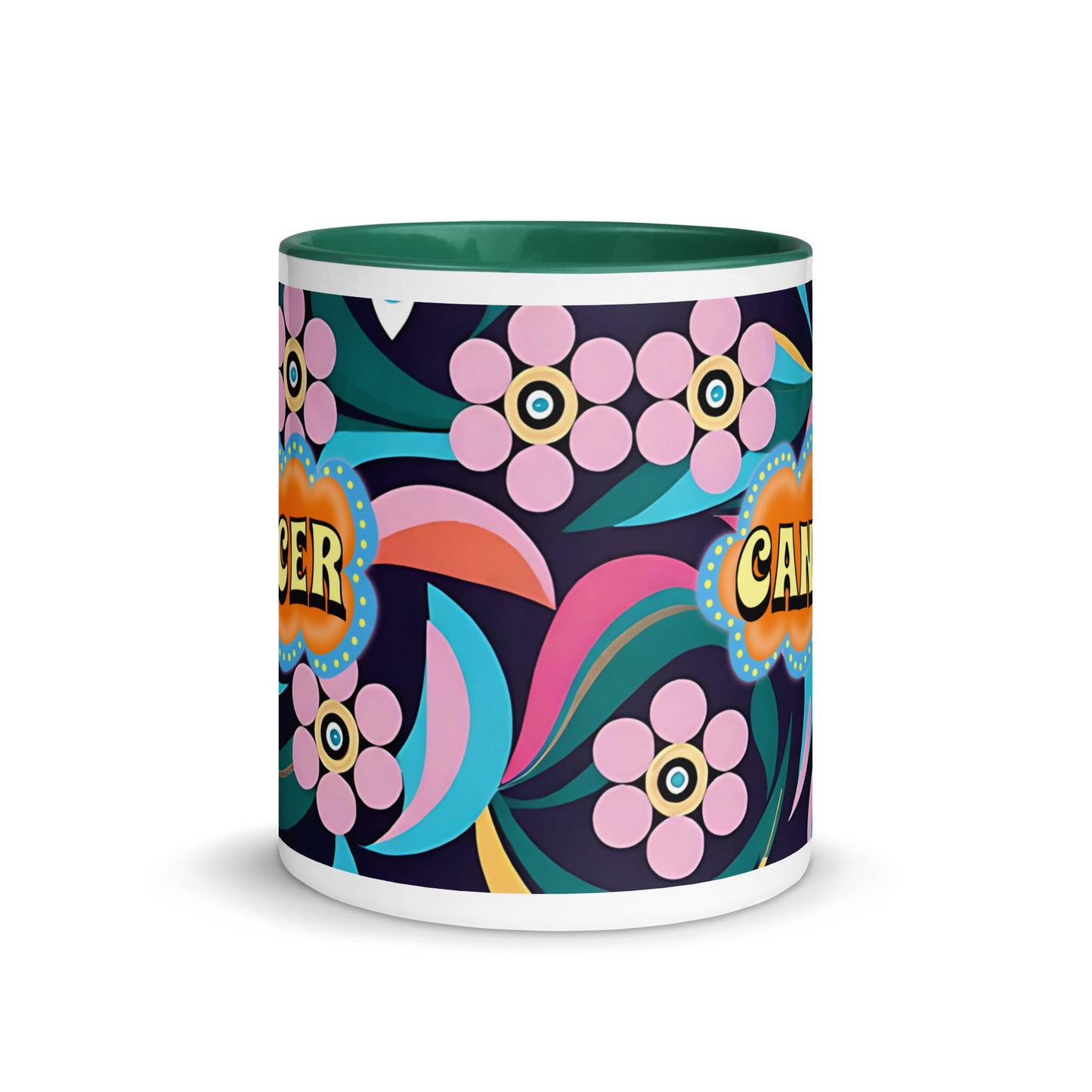 Cancer Zodiac Evil Eye Mug with Color Inside