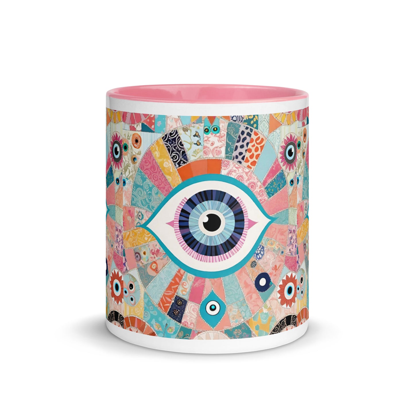 Patchwork Eye Mug with Color Inside