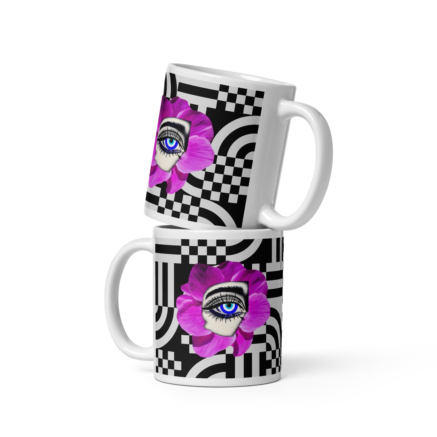 Bloom Eye glossy mug