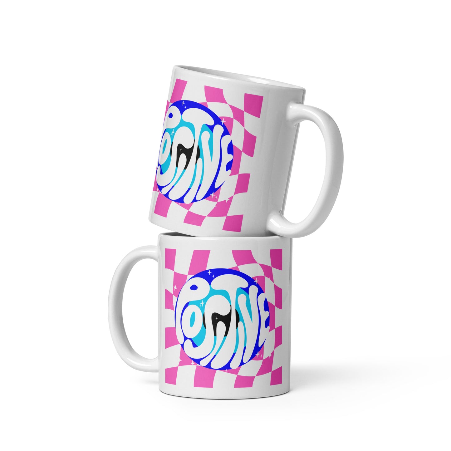 Posi vibes Evil Eye glossy mug