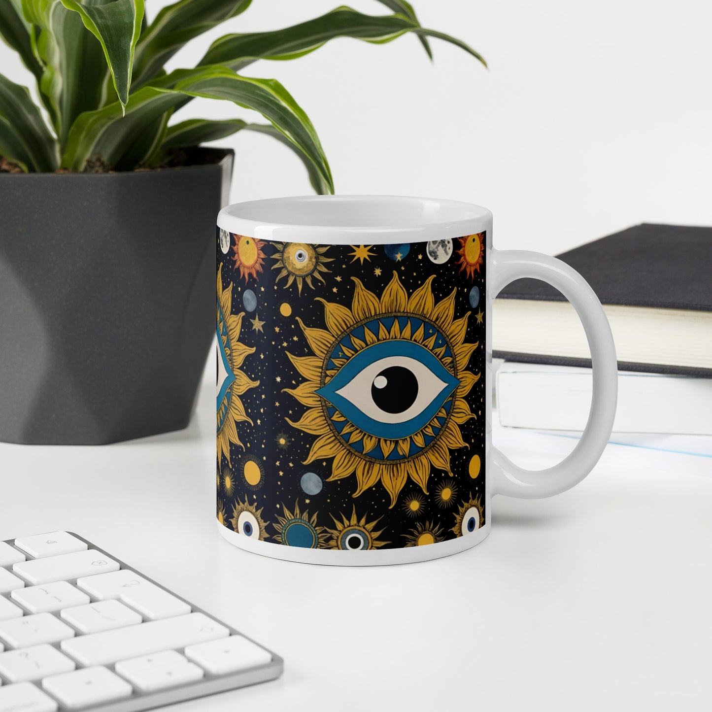 La Lune White glossy mug