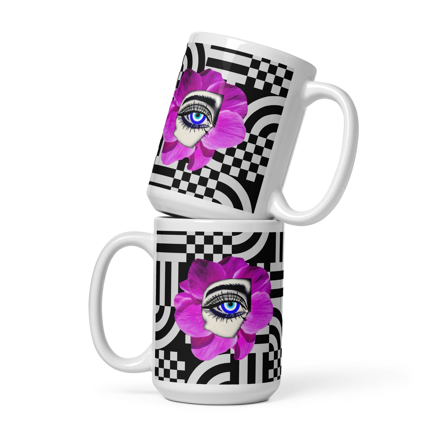 Bloom Eye glossy mug