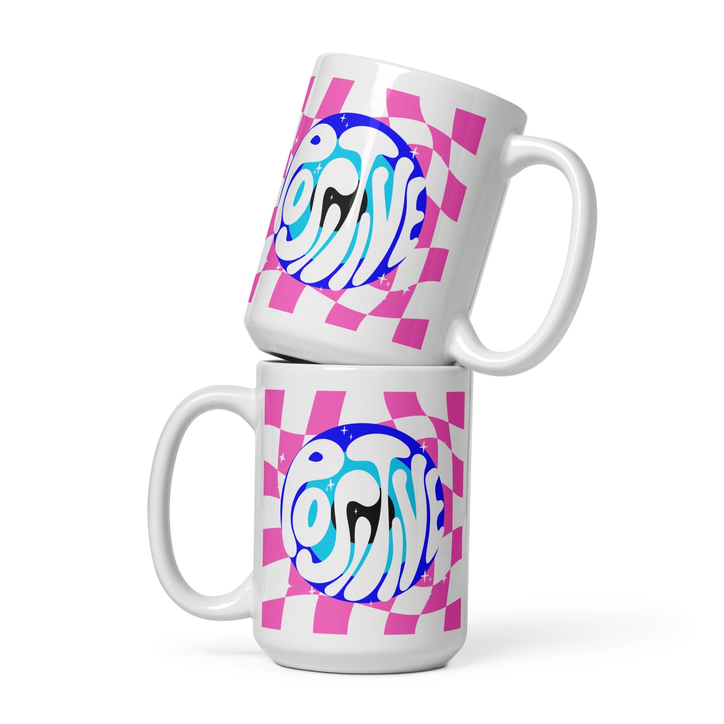 Posi vibes Evil Eye glossy mug