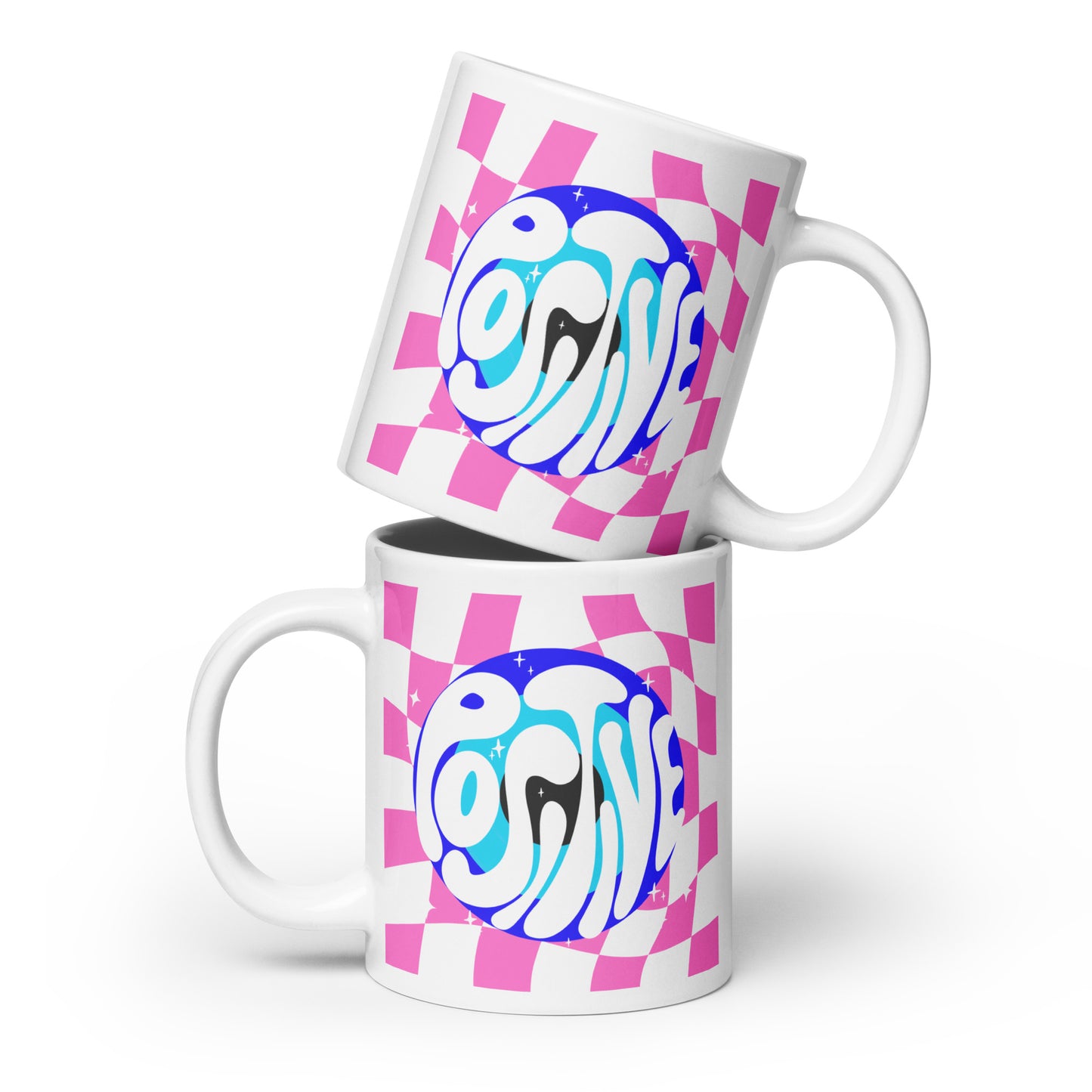 Posi vibes Evil Eye glossy mug