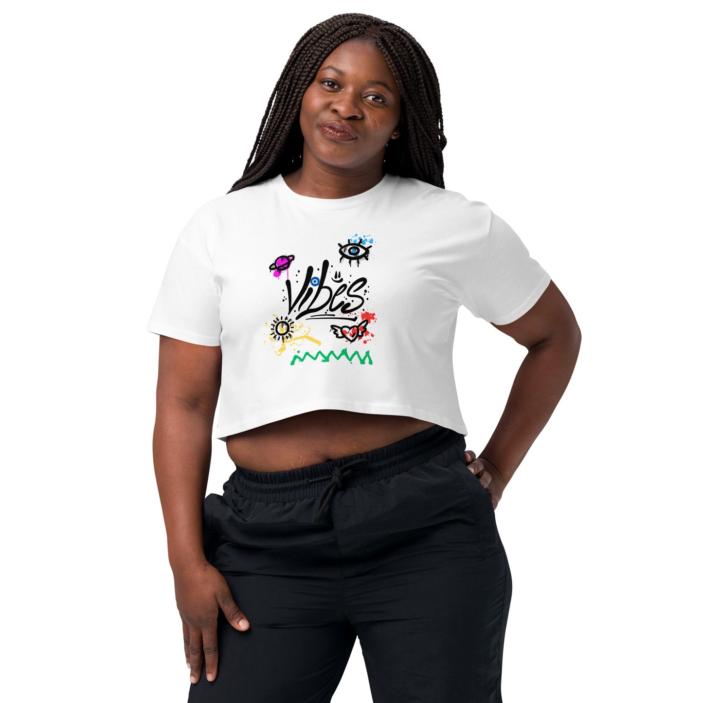 Graffiti Vibes Women’s crop top