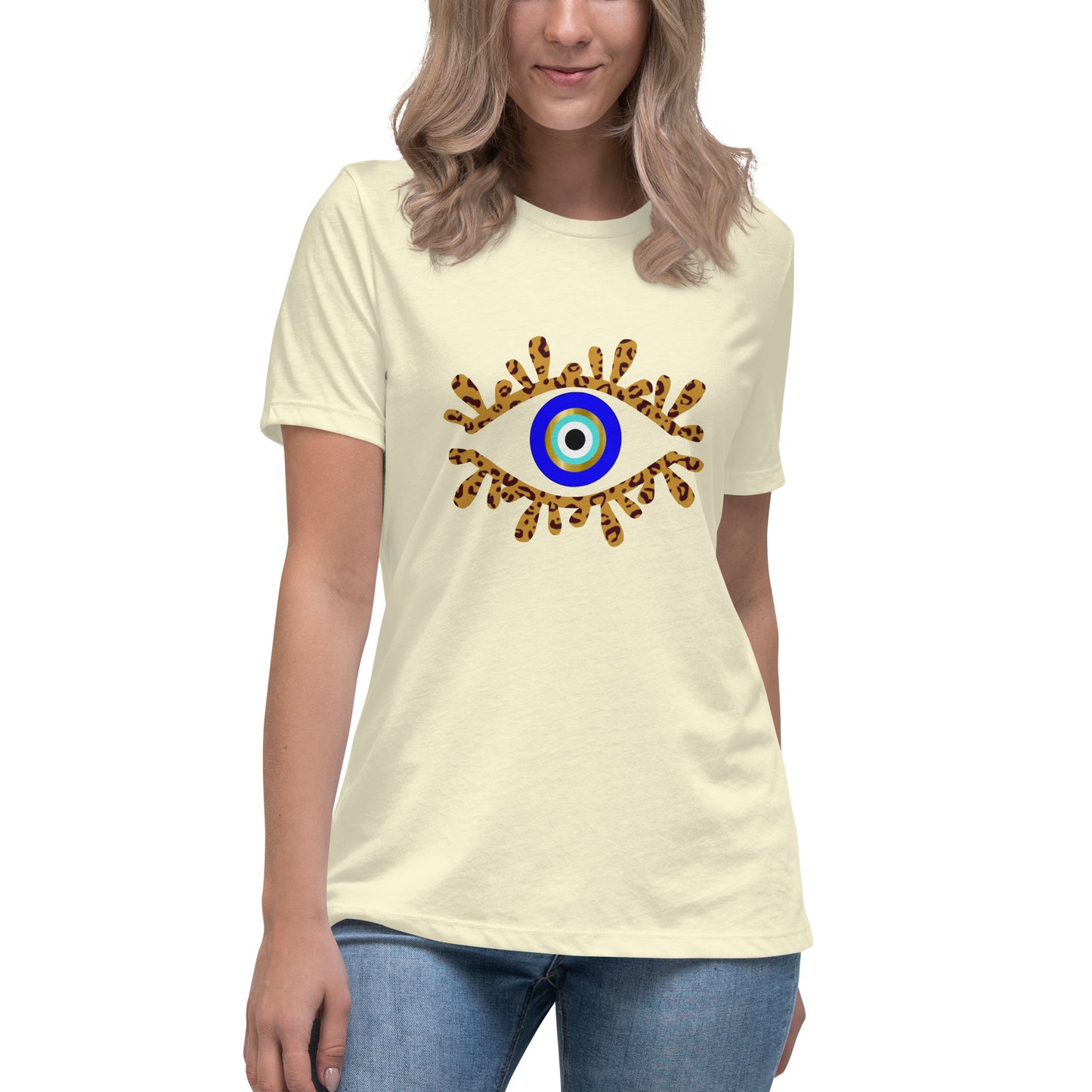 Amida Eye Leopard Women's Relaxed T-Shirt