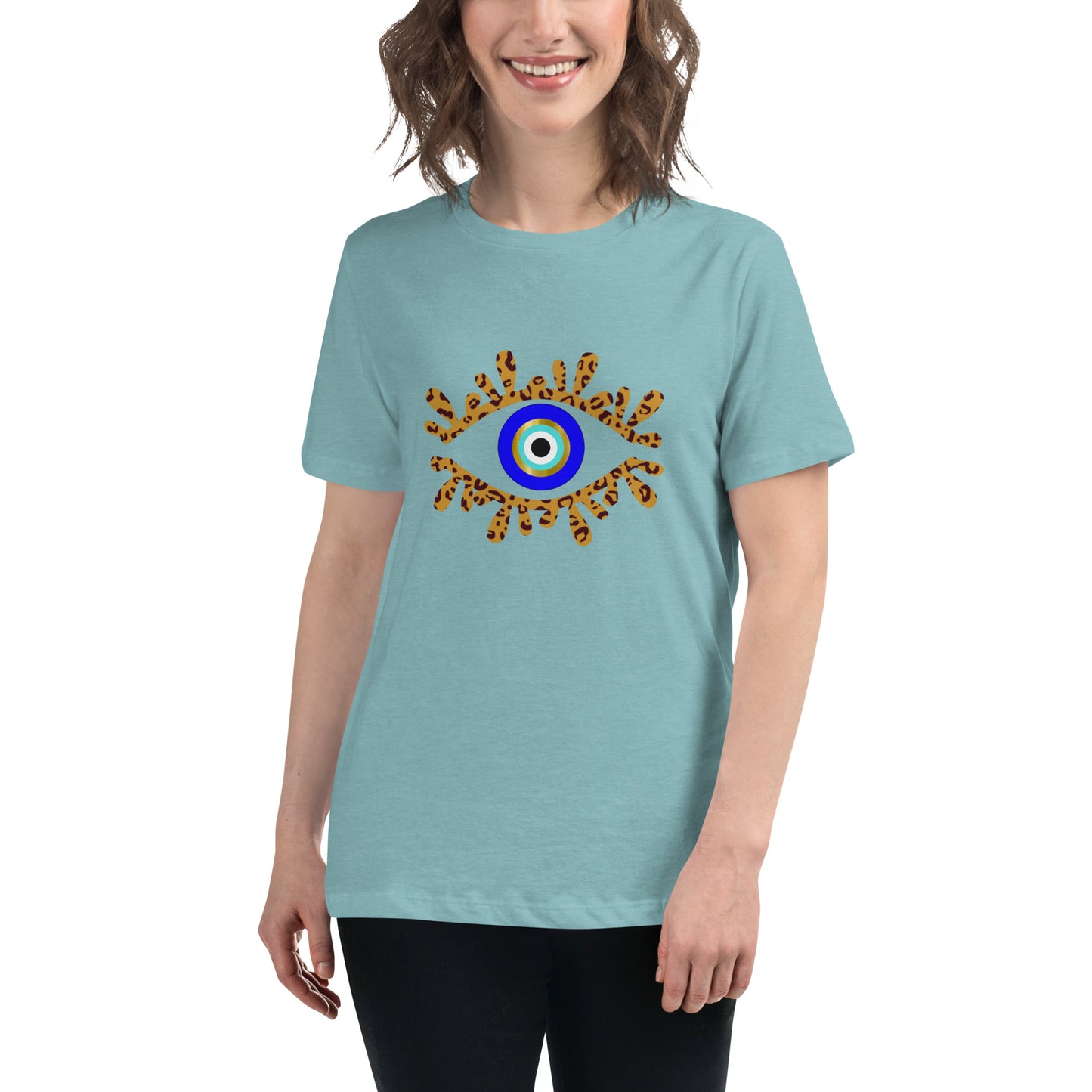 Amida Eye Leopard Women's Relaxed T-Shirt