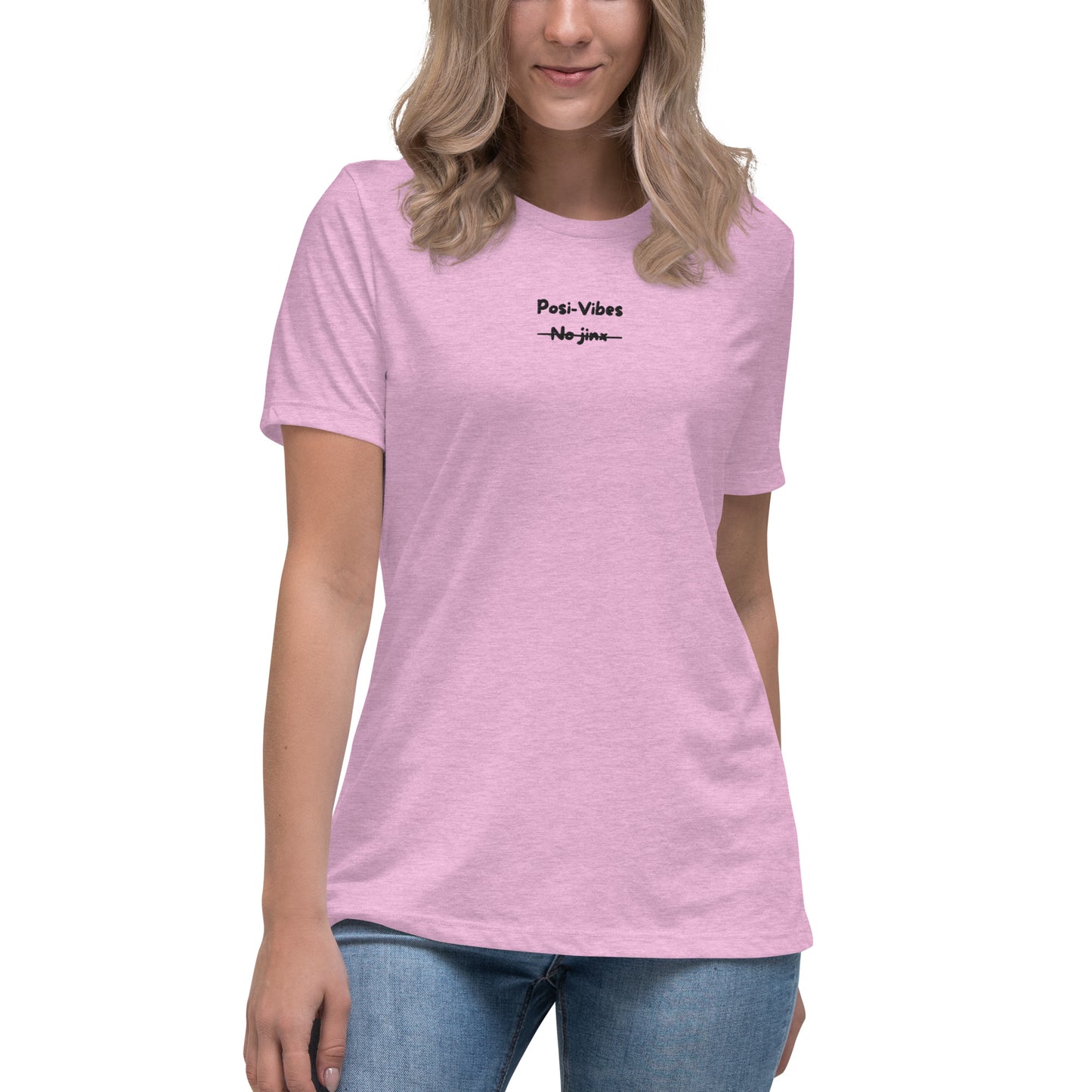 Posi-Vibes No Jinx Embroided Women's Relaxed T-Shirt