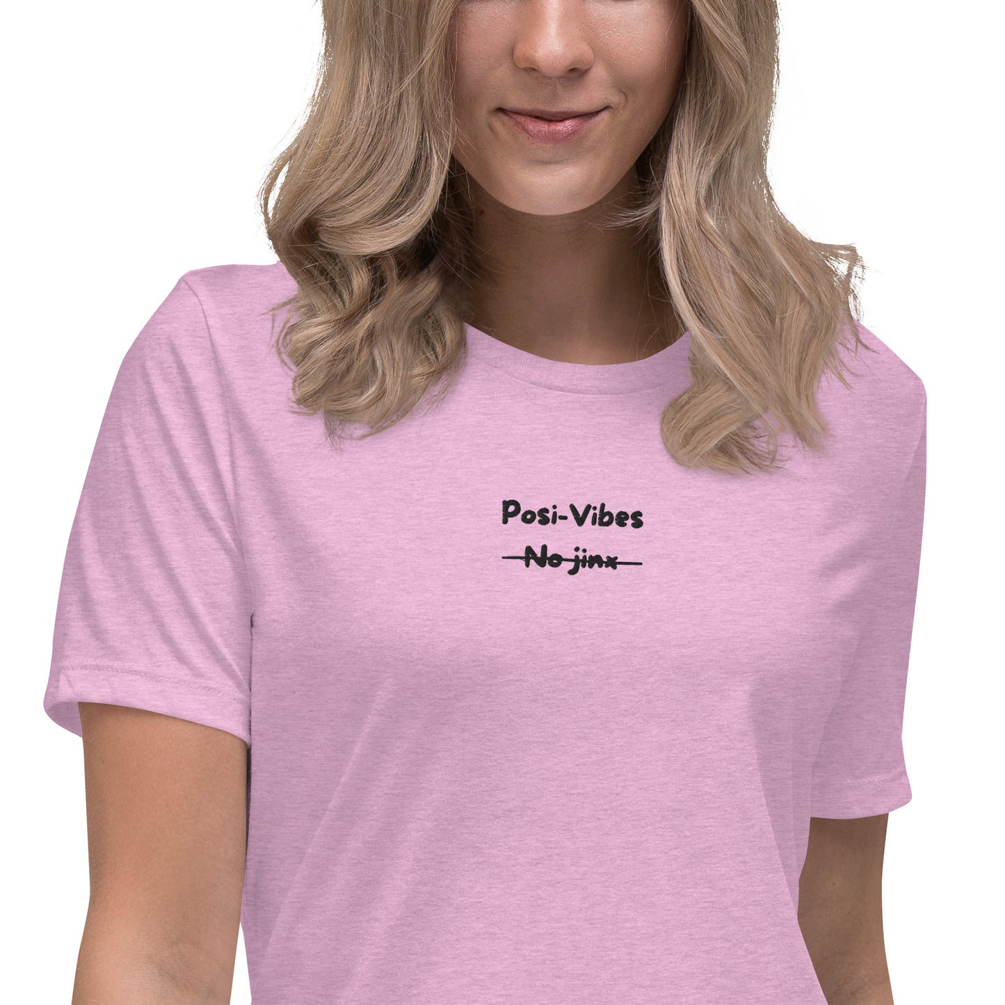 Posi-Vibes No Jinx Embroided Women's Relaxed T-Shirt