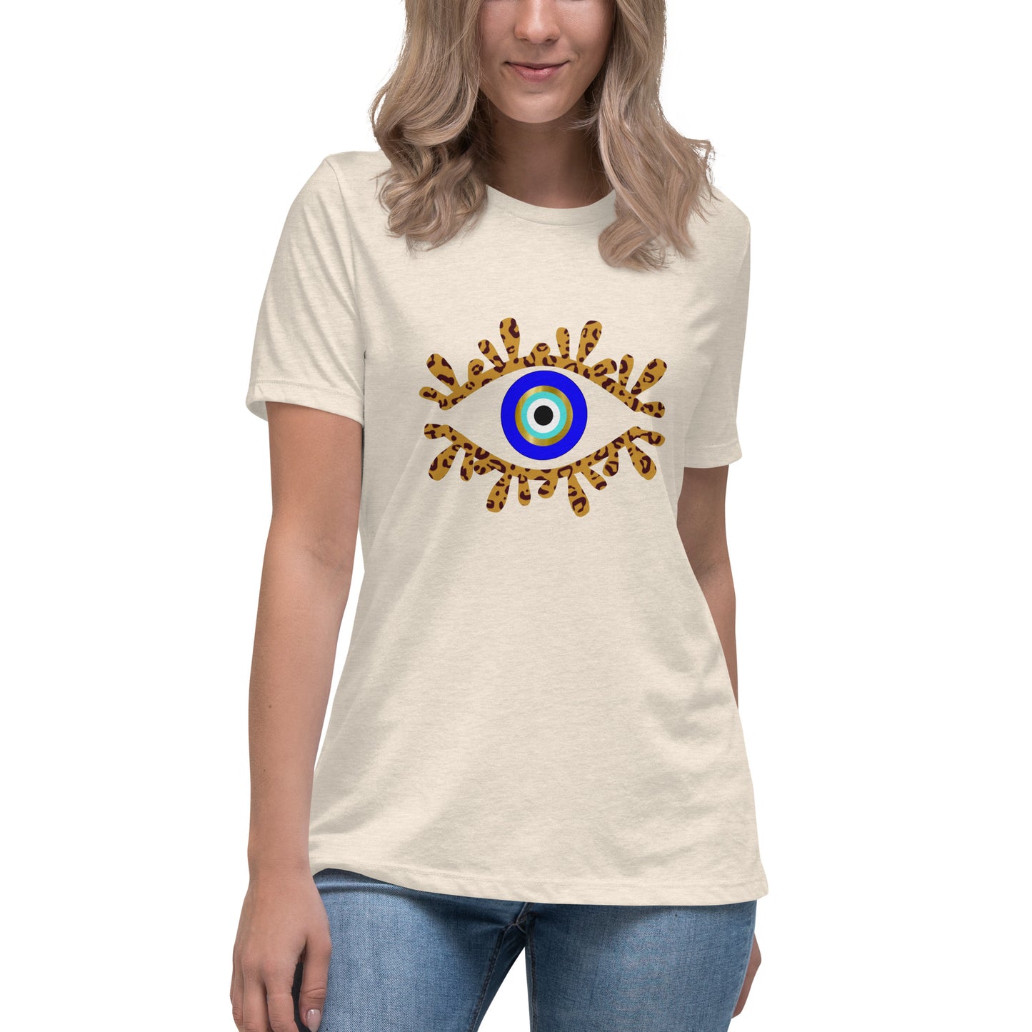 Amida Eye Leopard Women's Relaxed T-Shirt