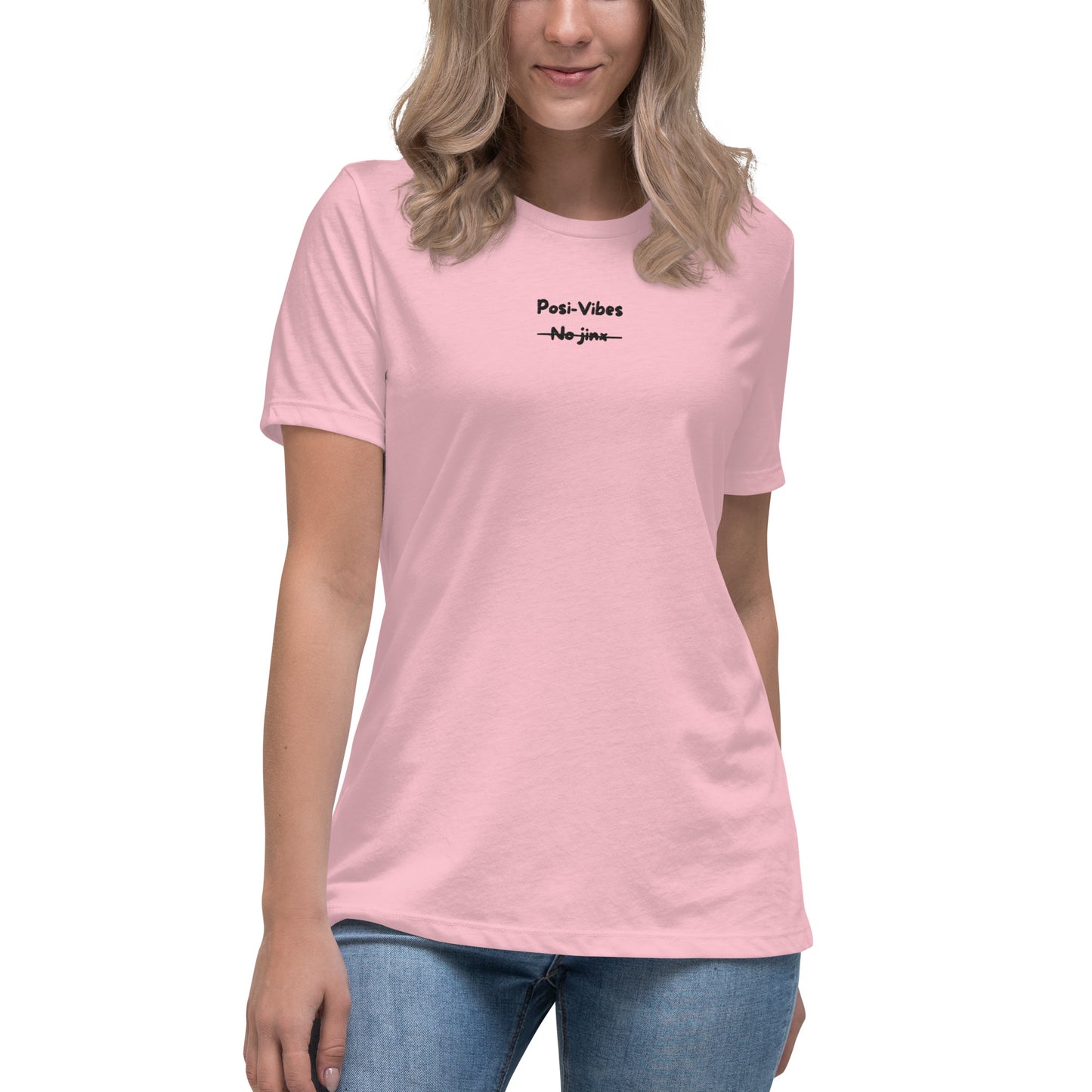 Posi-Vibes No Jinx Embroided Women's Relaxed T-Shirt