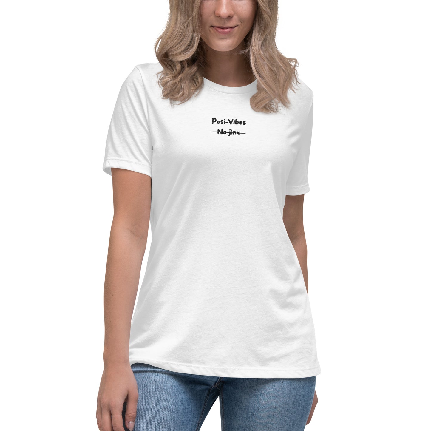 Posi-Vibes No Jinx Embroided Women's Relaxed T-Shirt