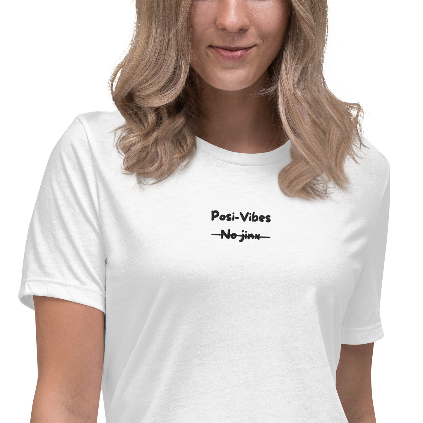 Posi-Vibes No Jinx Embroided Women's Relaxed T-Shirt