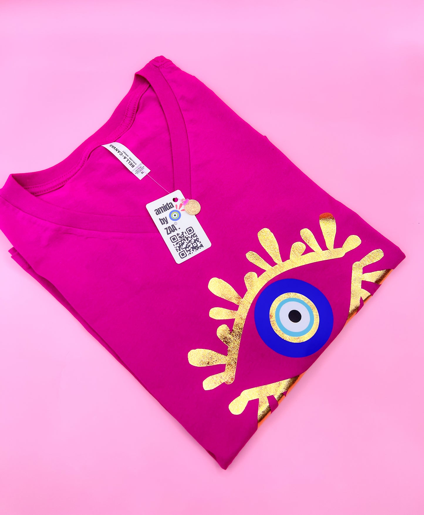 Amida Eye Ladies V-Neck T shirt