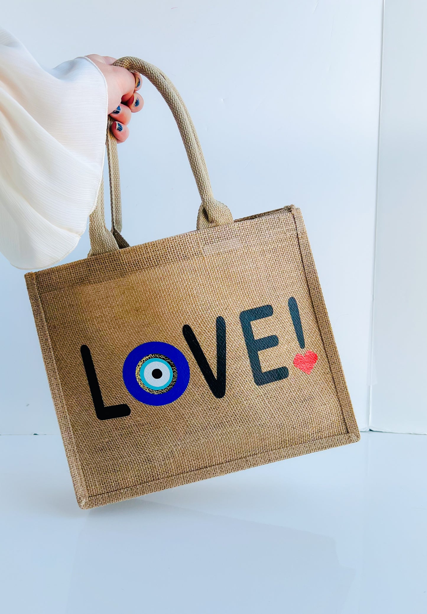 Love! Burlap Bag