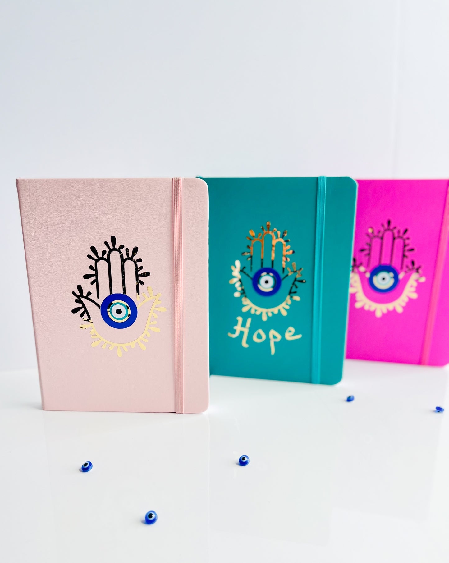 Hamsa Hand Evil Eye Design Journal With Your Name Evil Eye Notebook