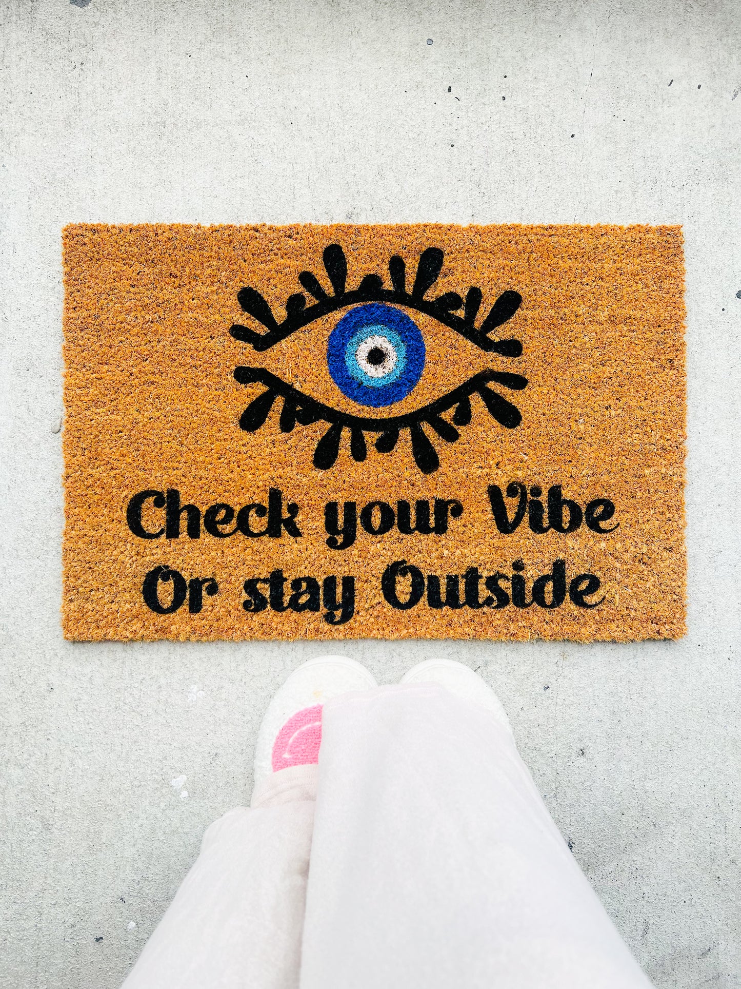 Check Your Vibe Or Stay Outside Doormat