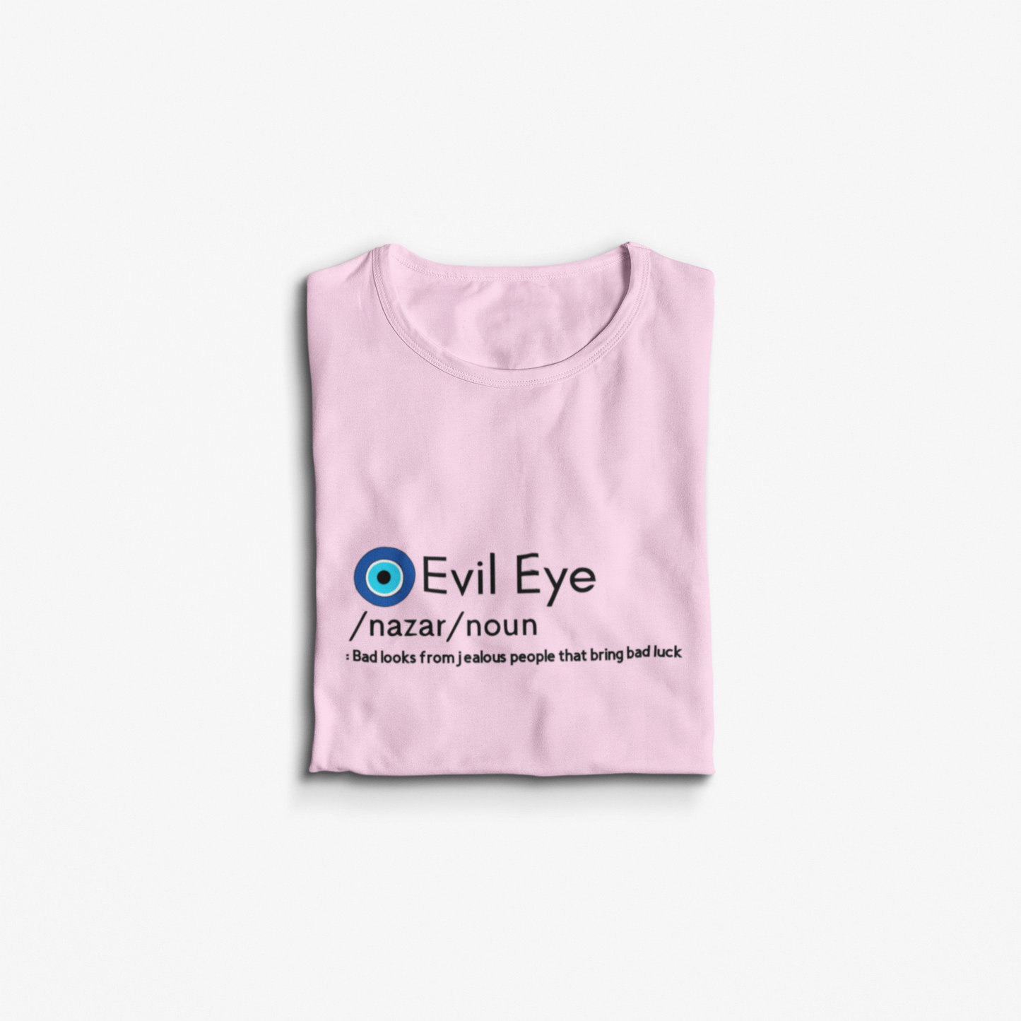 T-Shirt With Evil Eye Design Meaning Amida By Zaa/ Crew Neck Adult T-Shirt Custom Made