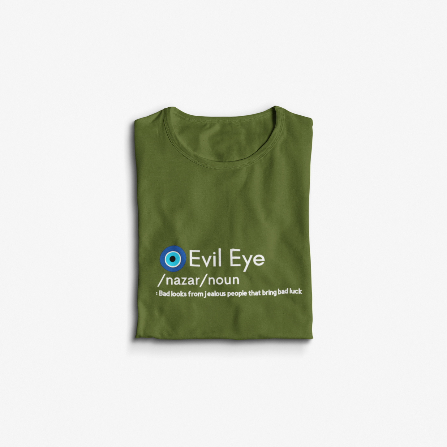 T-Shirt With Evil Eye Design Meaning Amida By Zaa/ Crew Neck Adult T-Shirt Custom Made