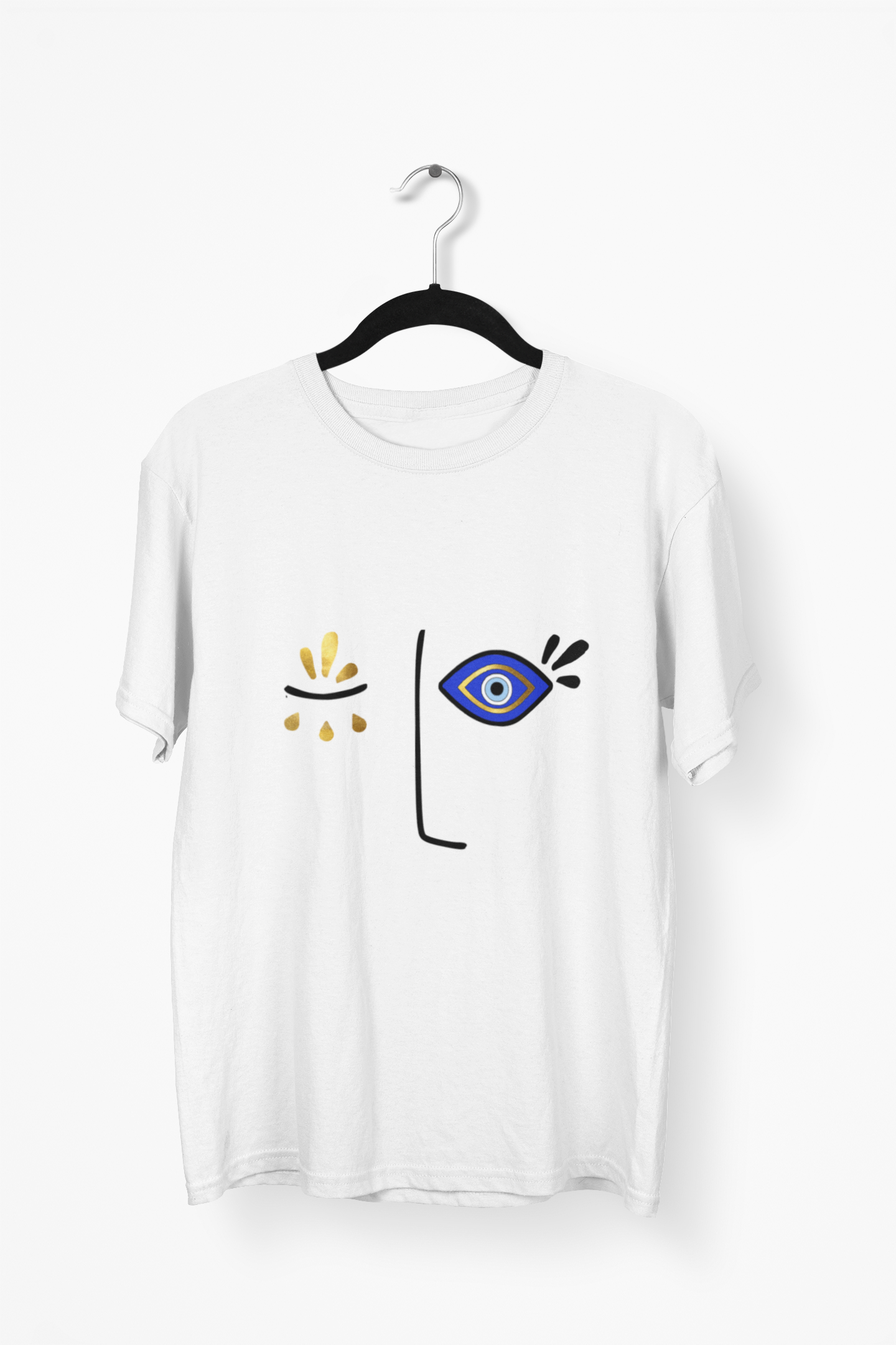 Evil Eye Design T-shirt Face Amida By Zaa