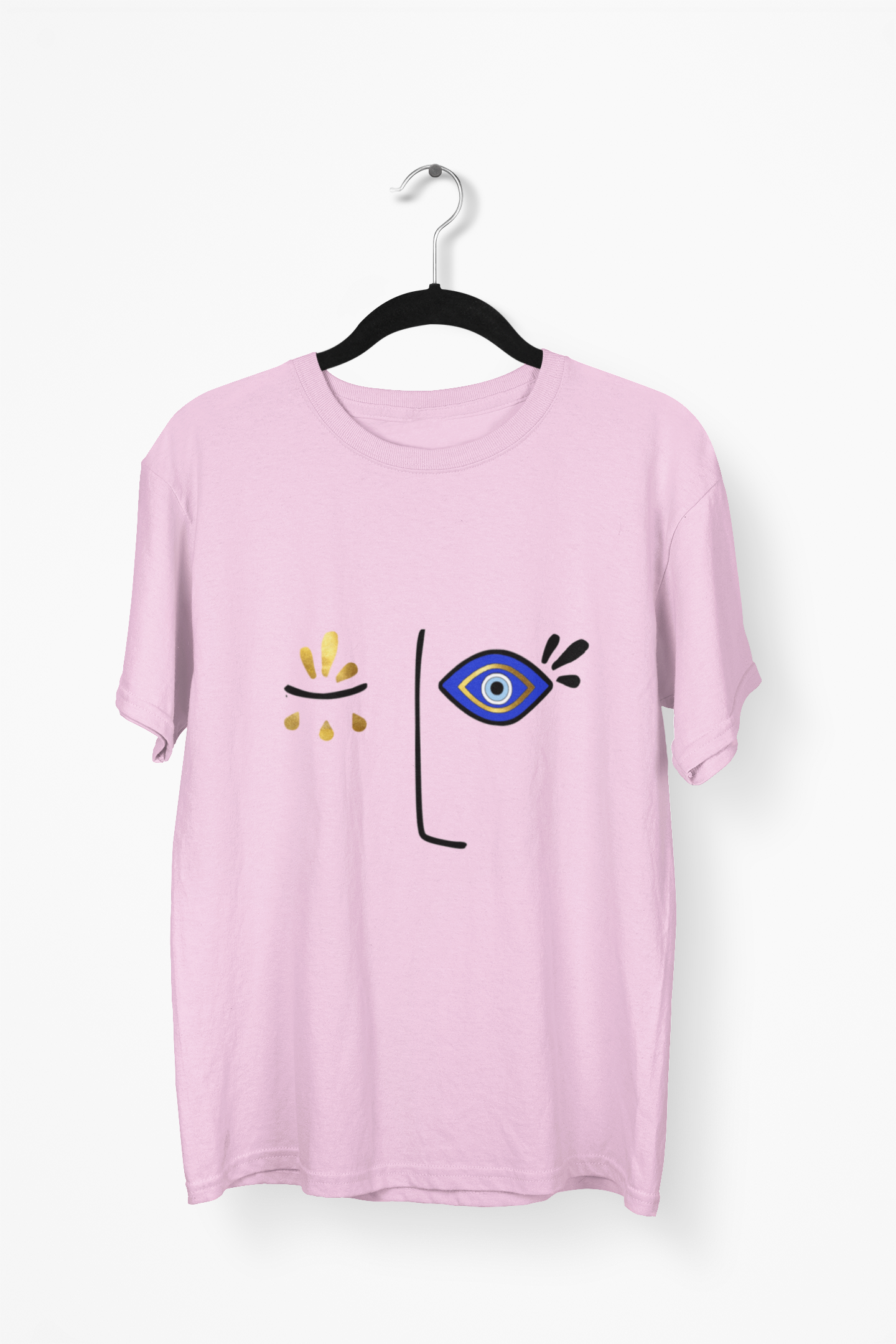 Evil Eye Design T-shirt Face Amida By Zaa